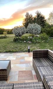 Terrasse vacances amis famille maison avec piscine Baden Golfe du Morbihan