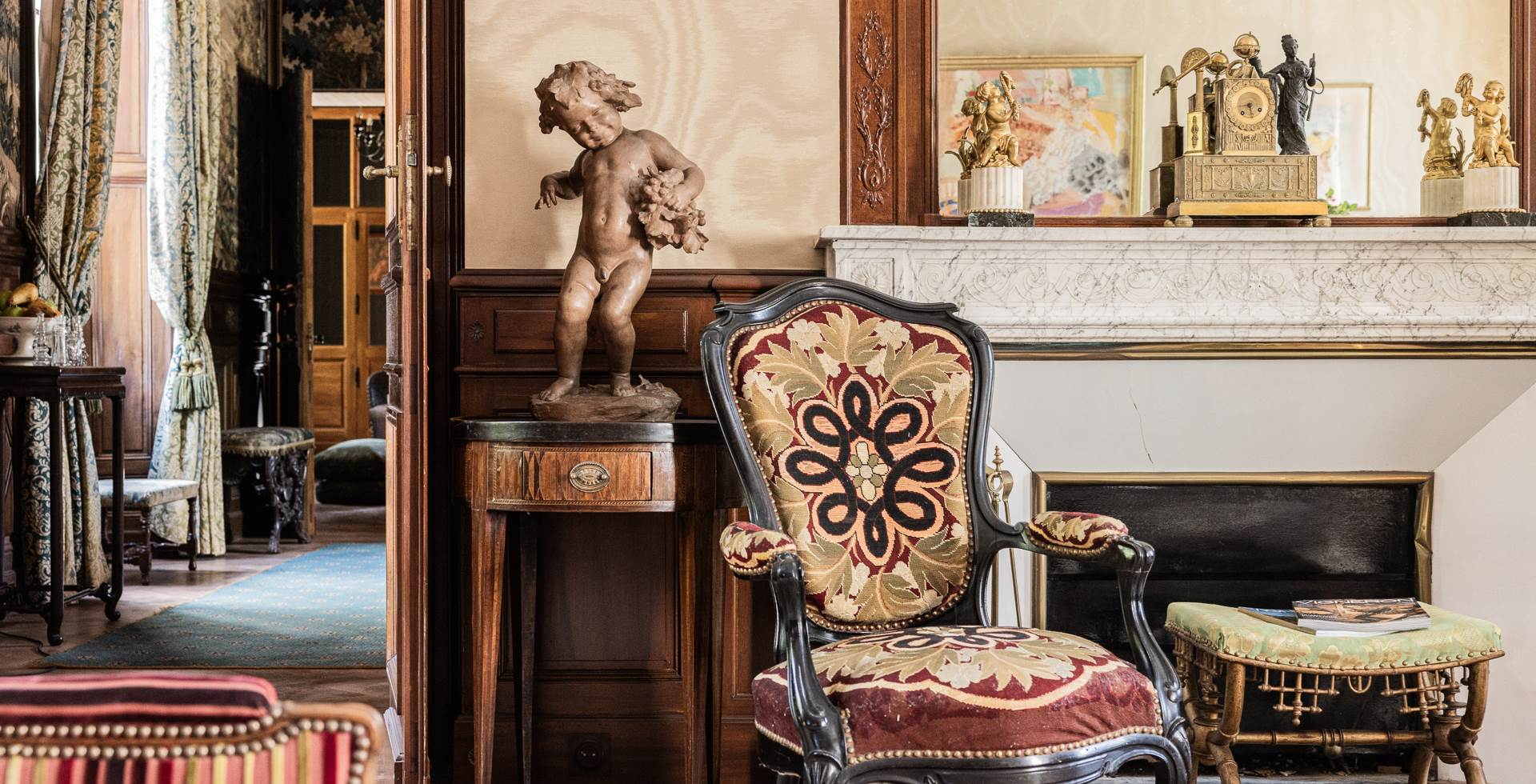 Château Sénéjac - Le Pian Médoc - Chambres d'Hôtes - Salon jaune