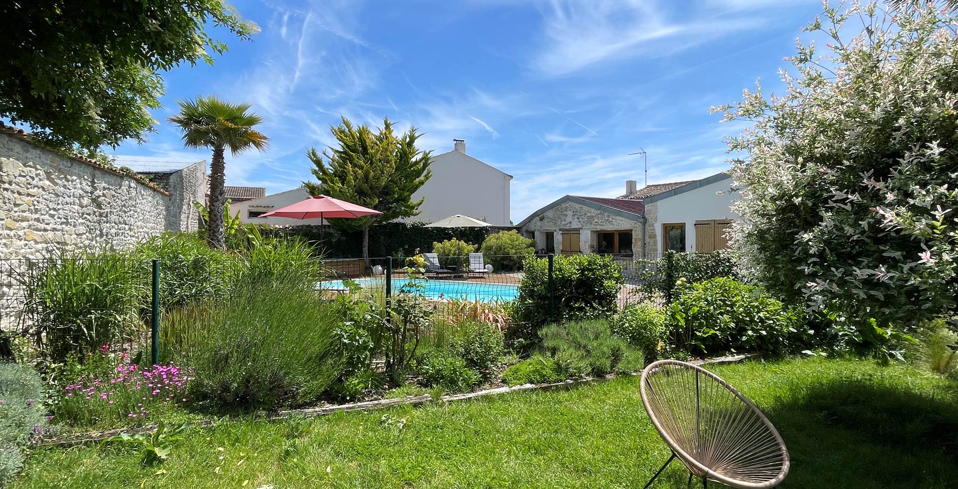 Vue depuis jardin