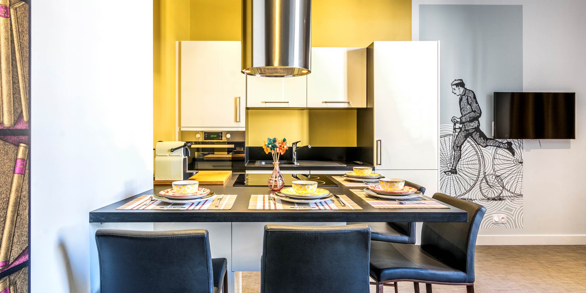 cuisine avec partie snack