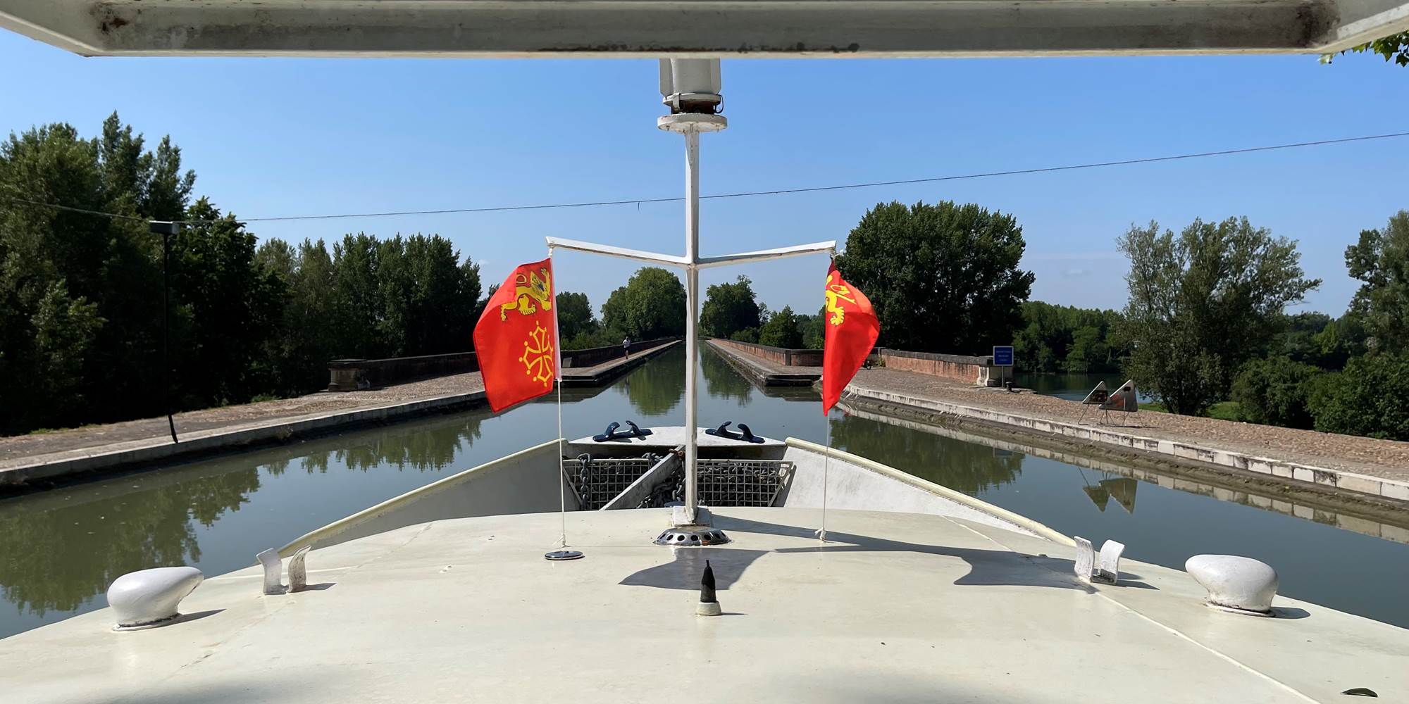 L'Olympe en approche du Pont Canal Cacor