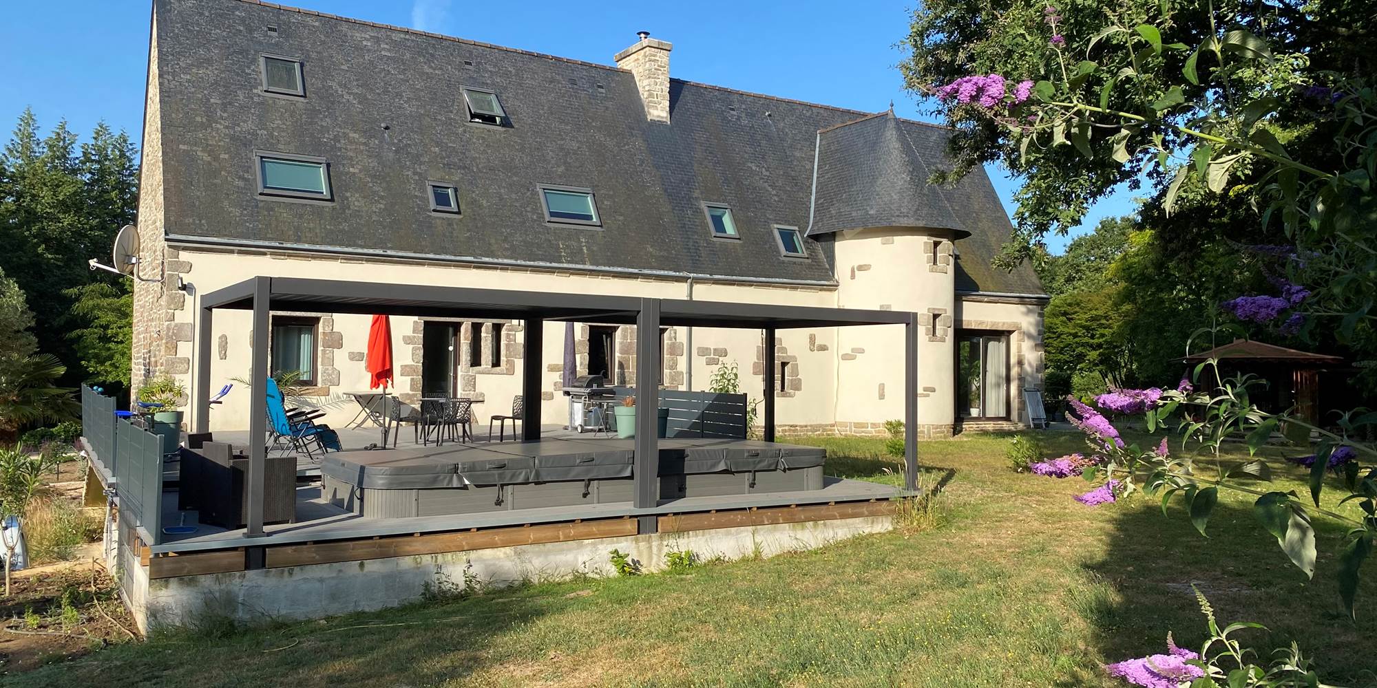 L'arrière de la maison