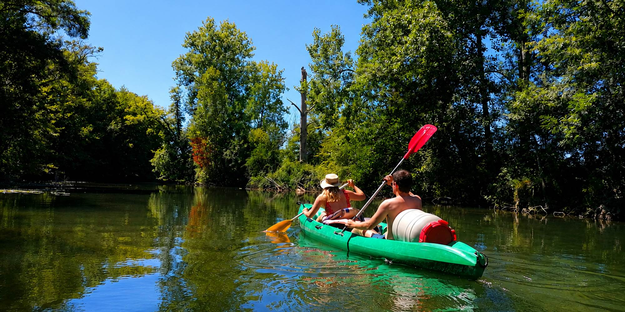 Canoe sur la dronne ©OTI Périgord Ribéracois