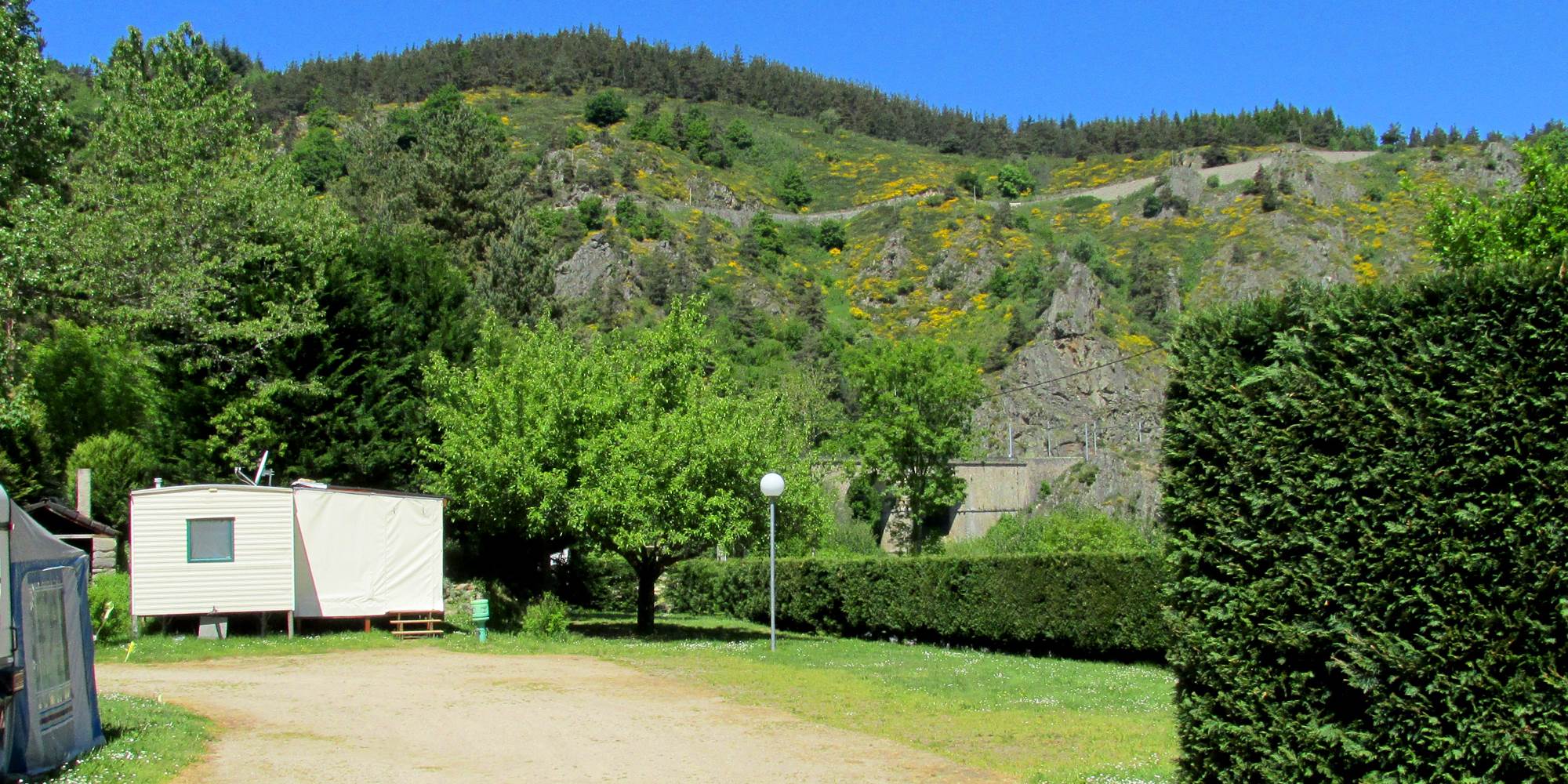 Vue sur les emplacements