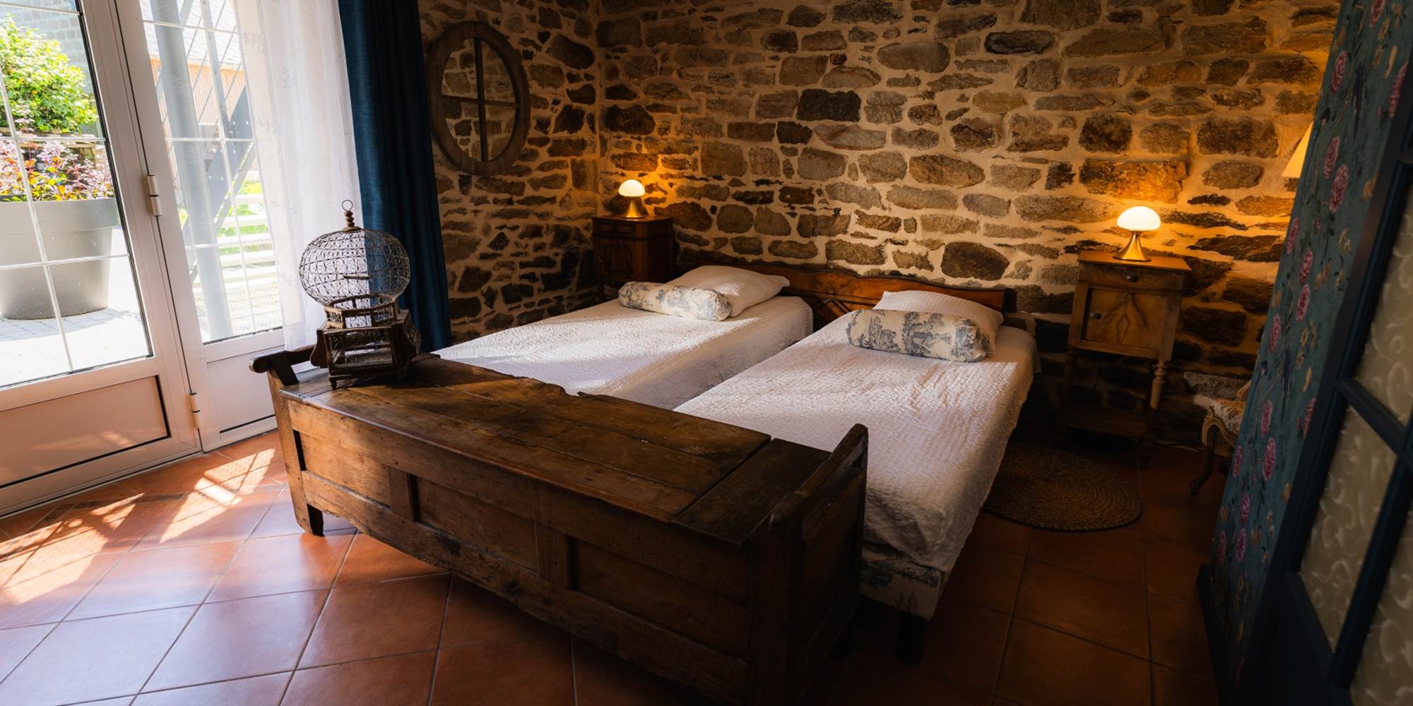 Chambre campagne: version 2 lits simples