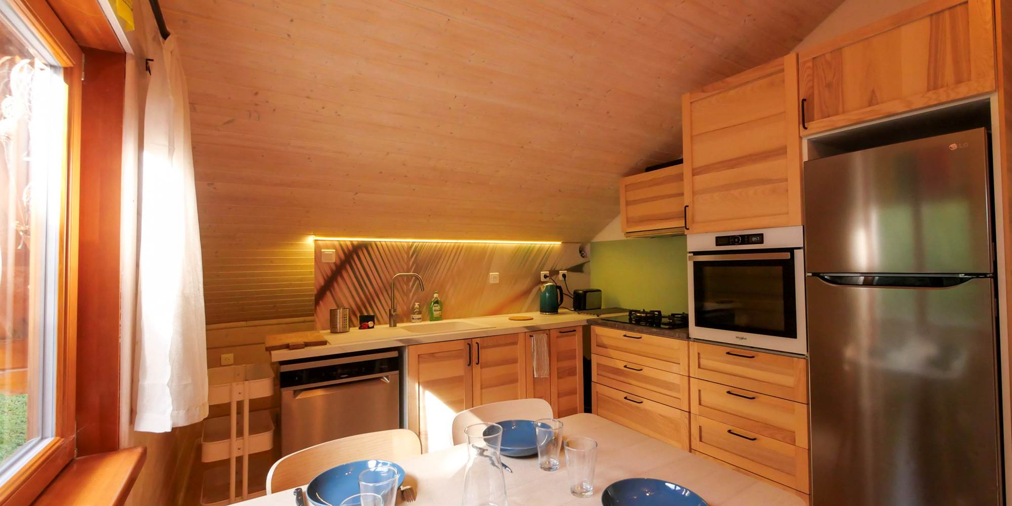 Cuisine tout équipée à l'étage