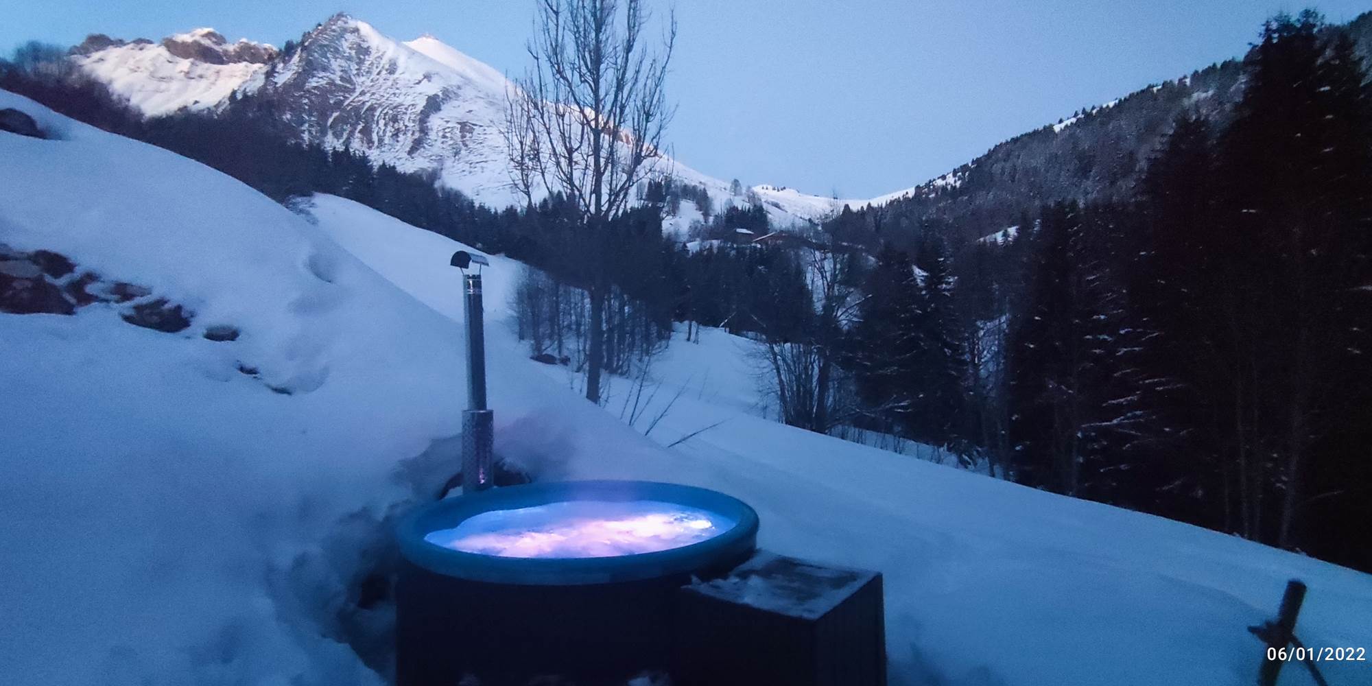 Jacuzzi en hiver