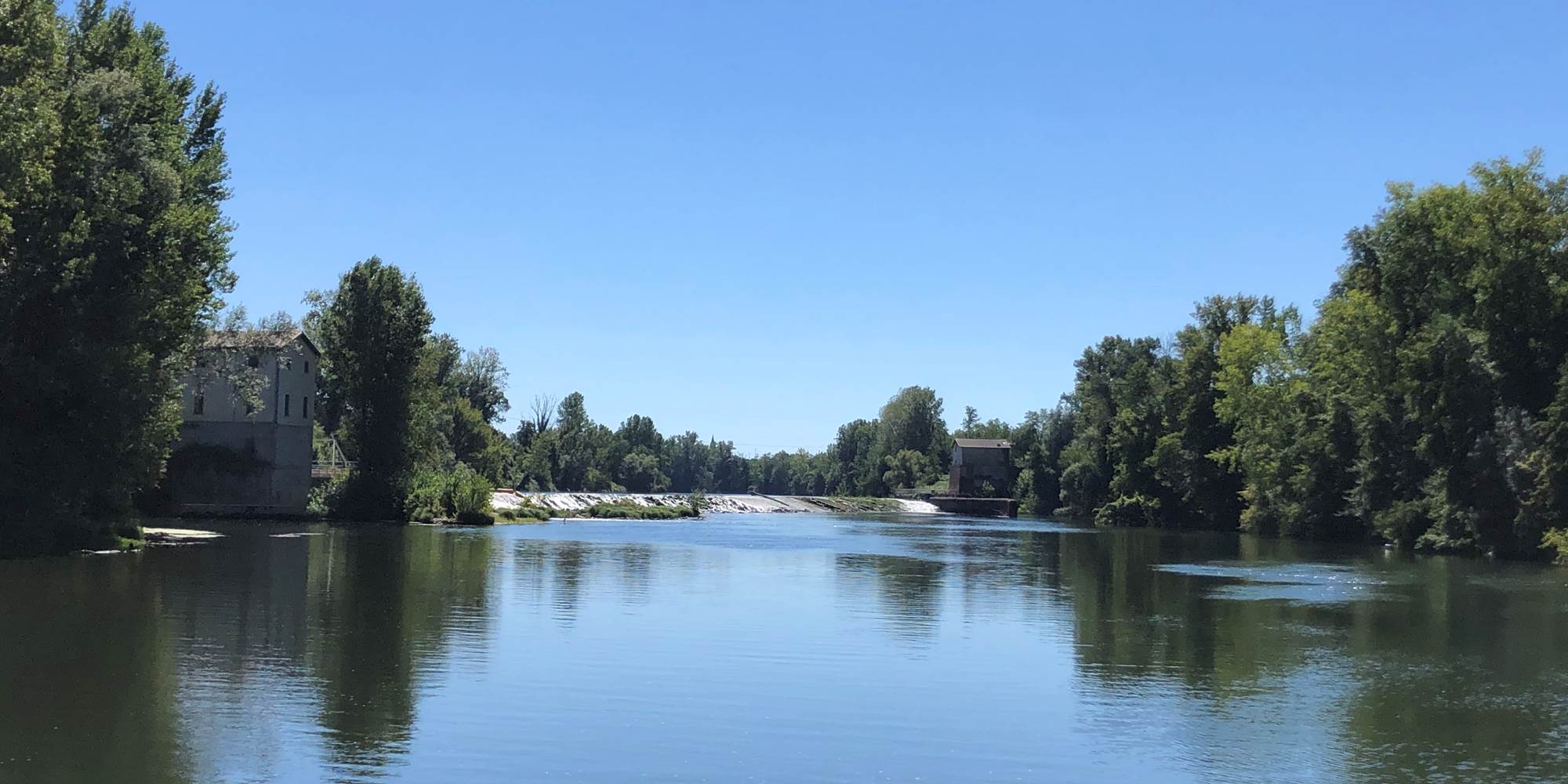 Chaussée de Corbarieu sur le Tarn