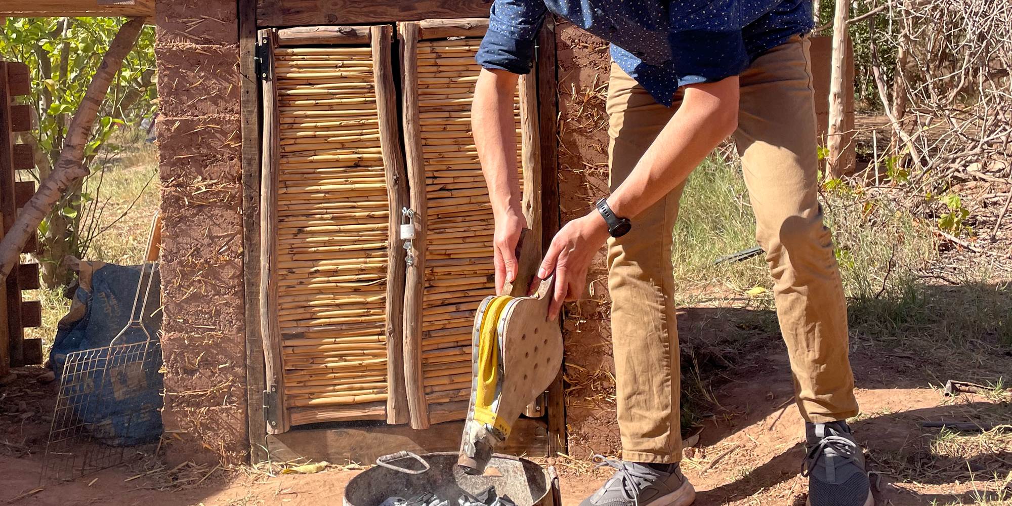 Outdoors cooking class at the ecofarm