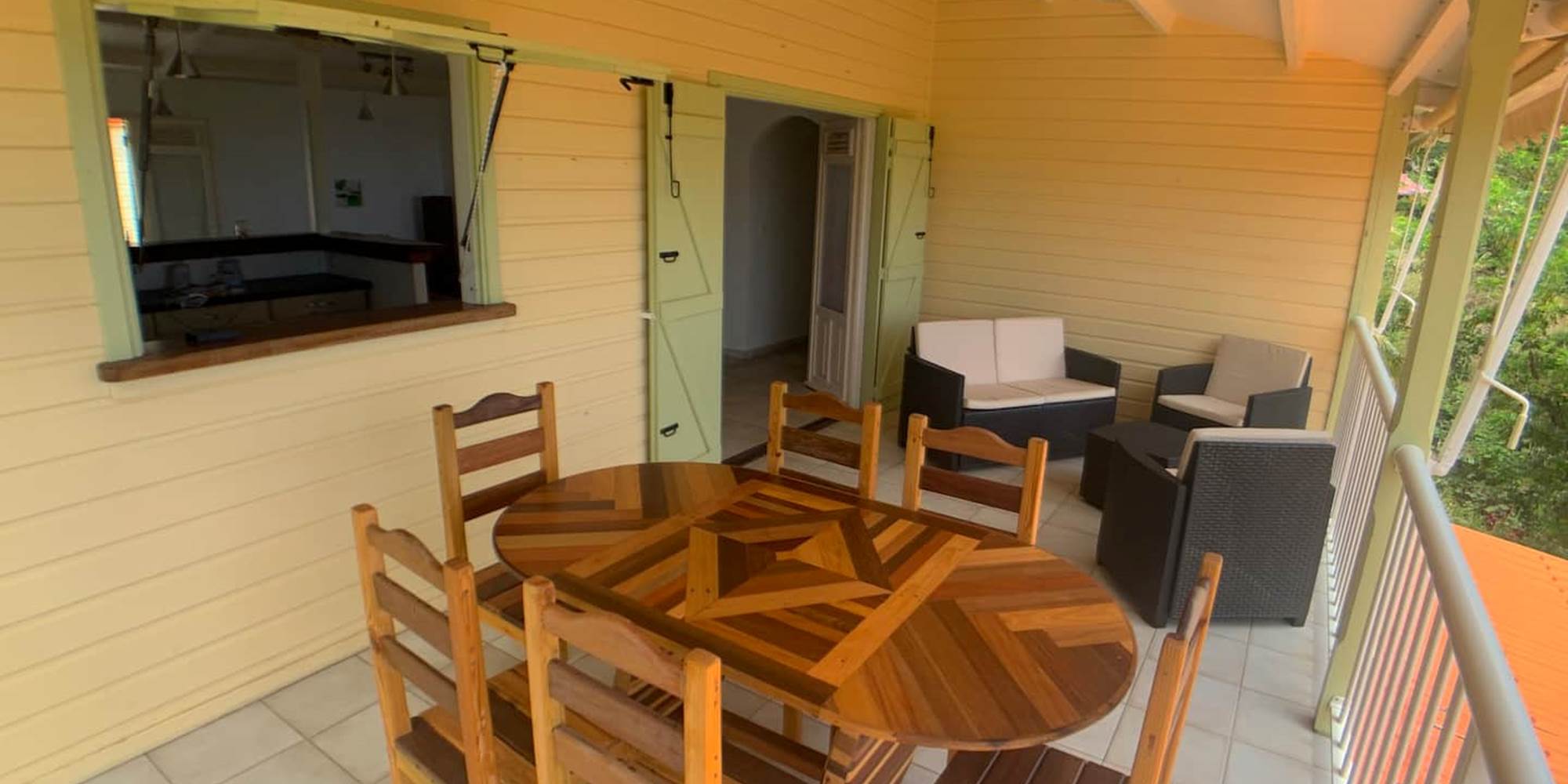 Terrasse avec coin détente