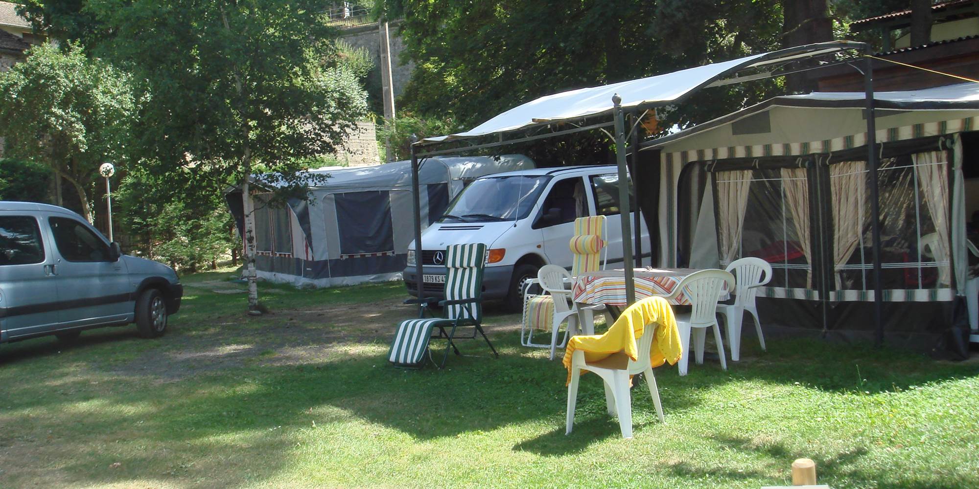 Vue sur les emplacements