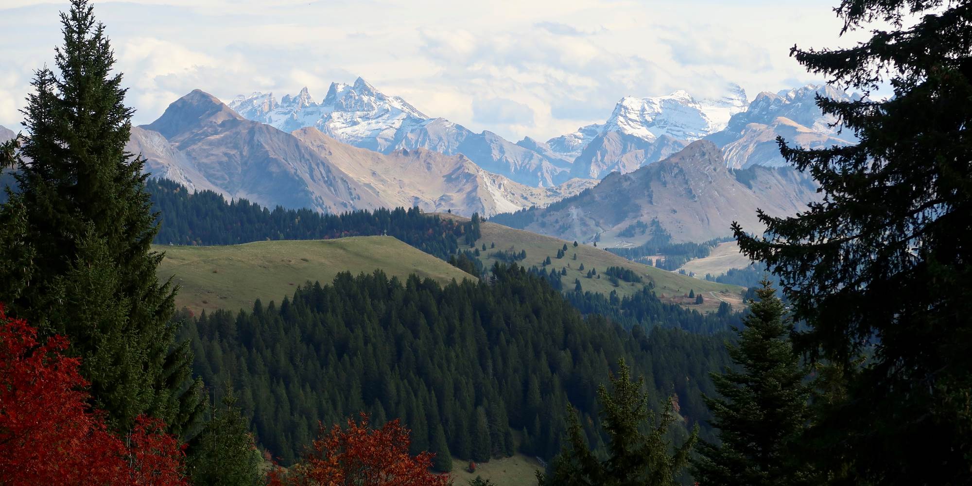 Vue depuis le Col de la RAMAZ le 1er nov 2020