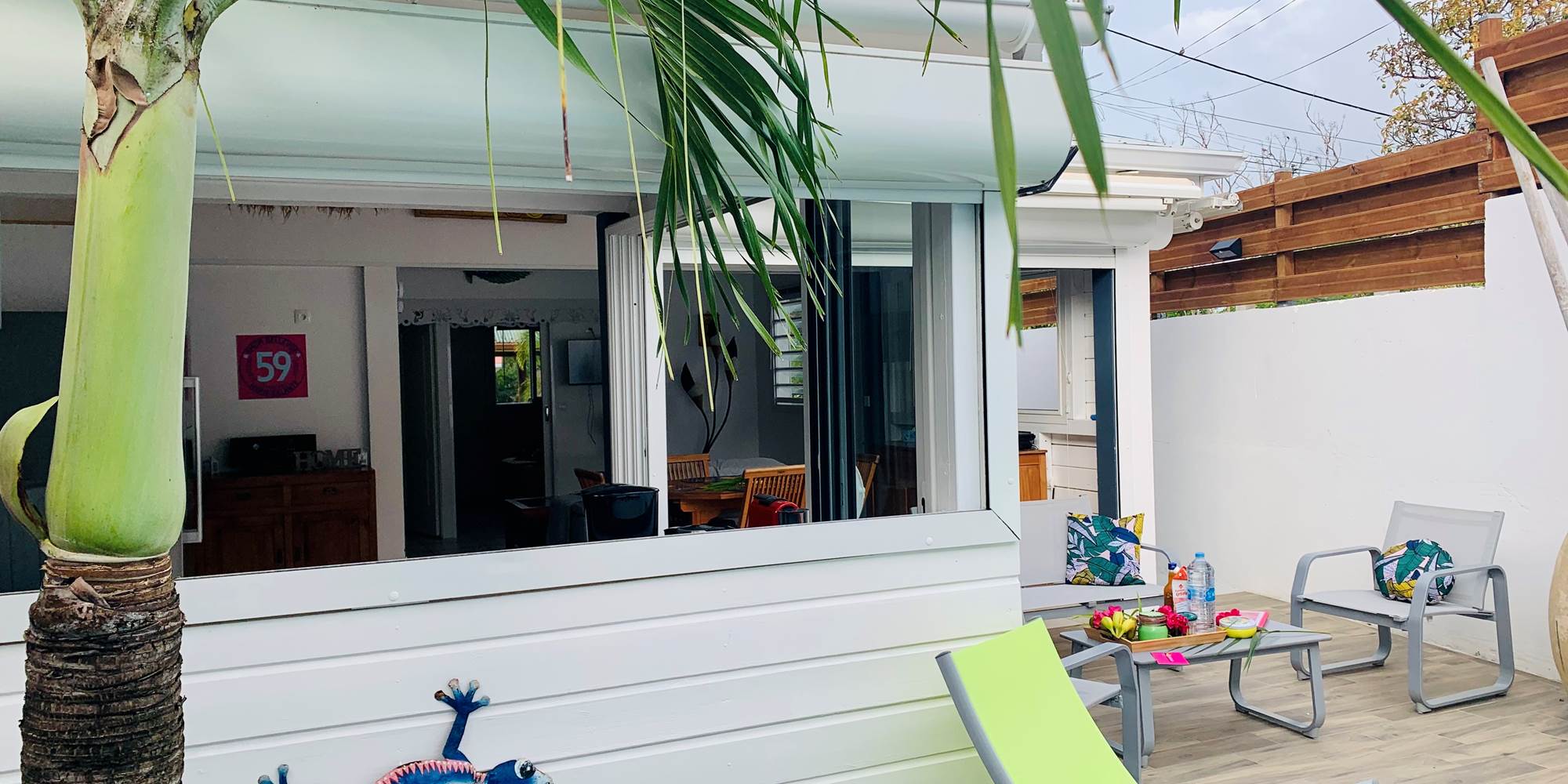 Villa semi-ouverte à l'antillaise !