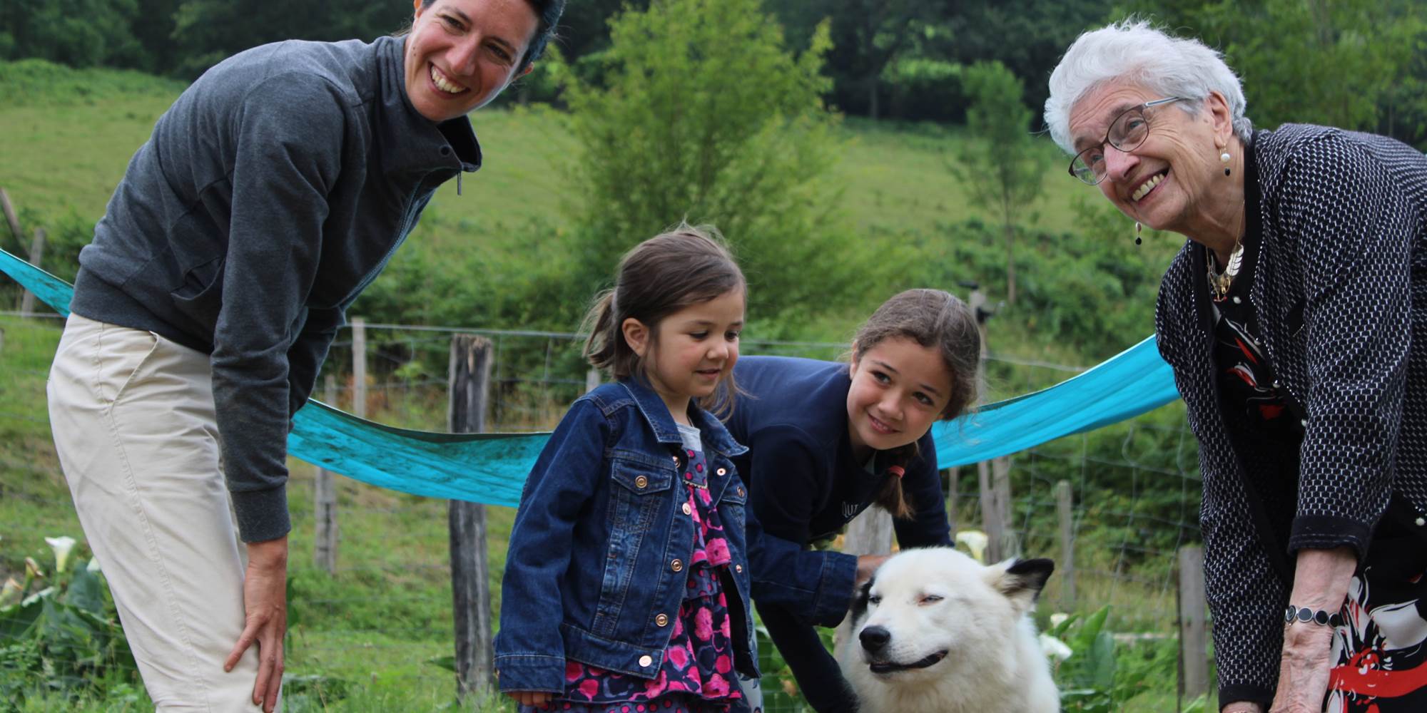 Visite de chenil en famille