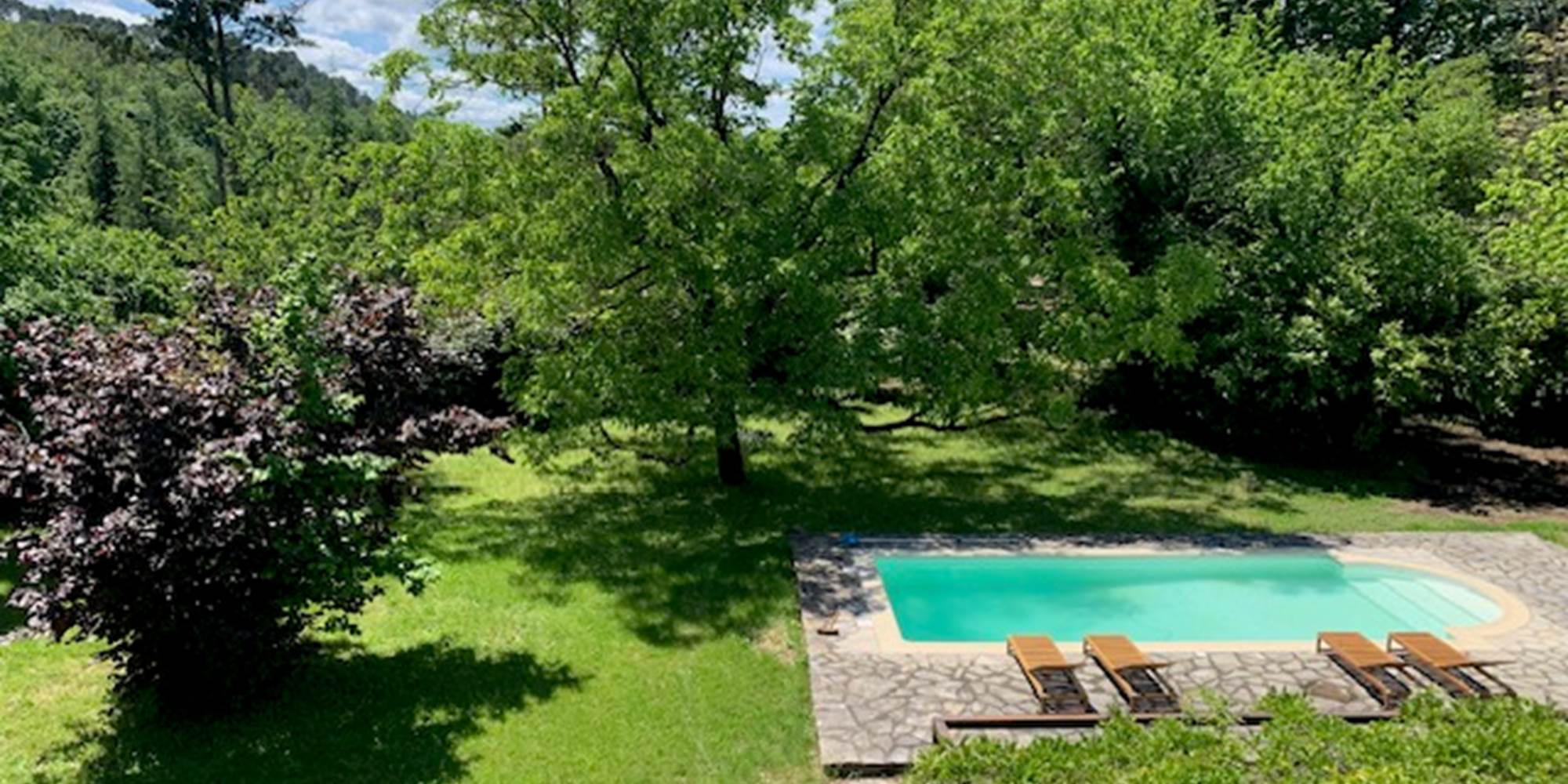 L'AUBERGE DU RANC : la vue de la terrasse