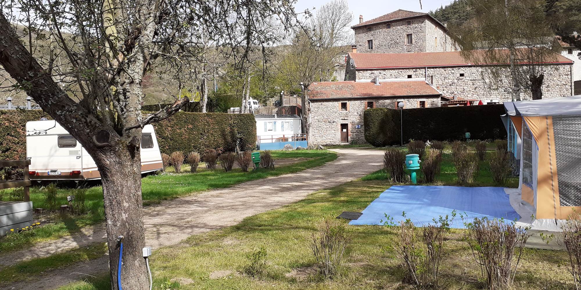 Vue sur les emplacements