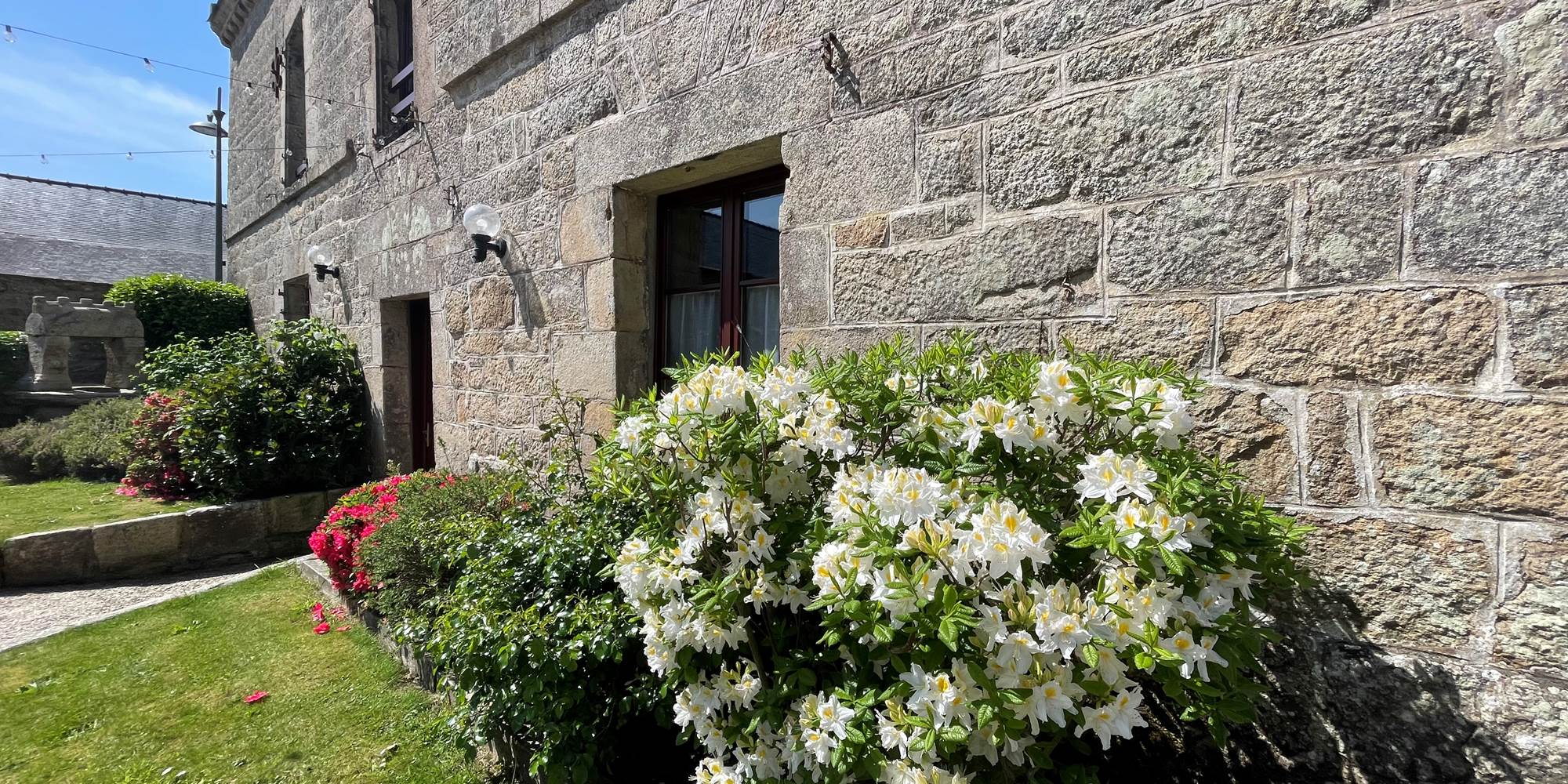 La cour en fleur