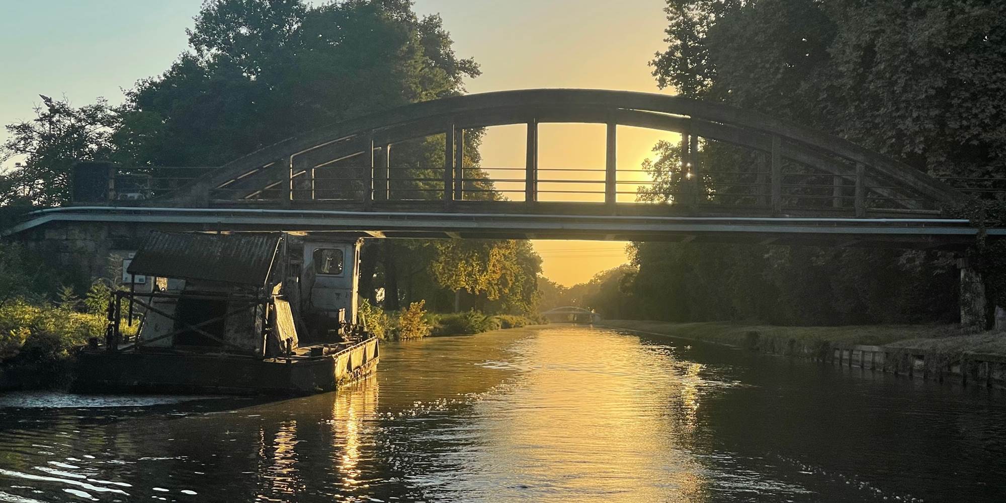Pont Bow-String sur le Canal de Garonne vers Golfech