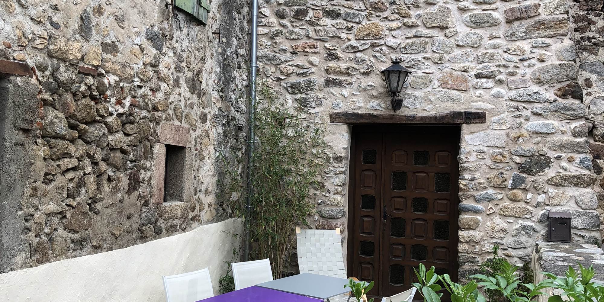 la terrasse de la maison des Tisserands