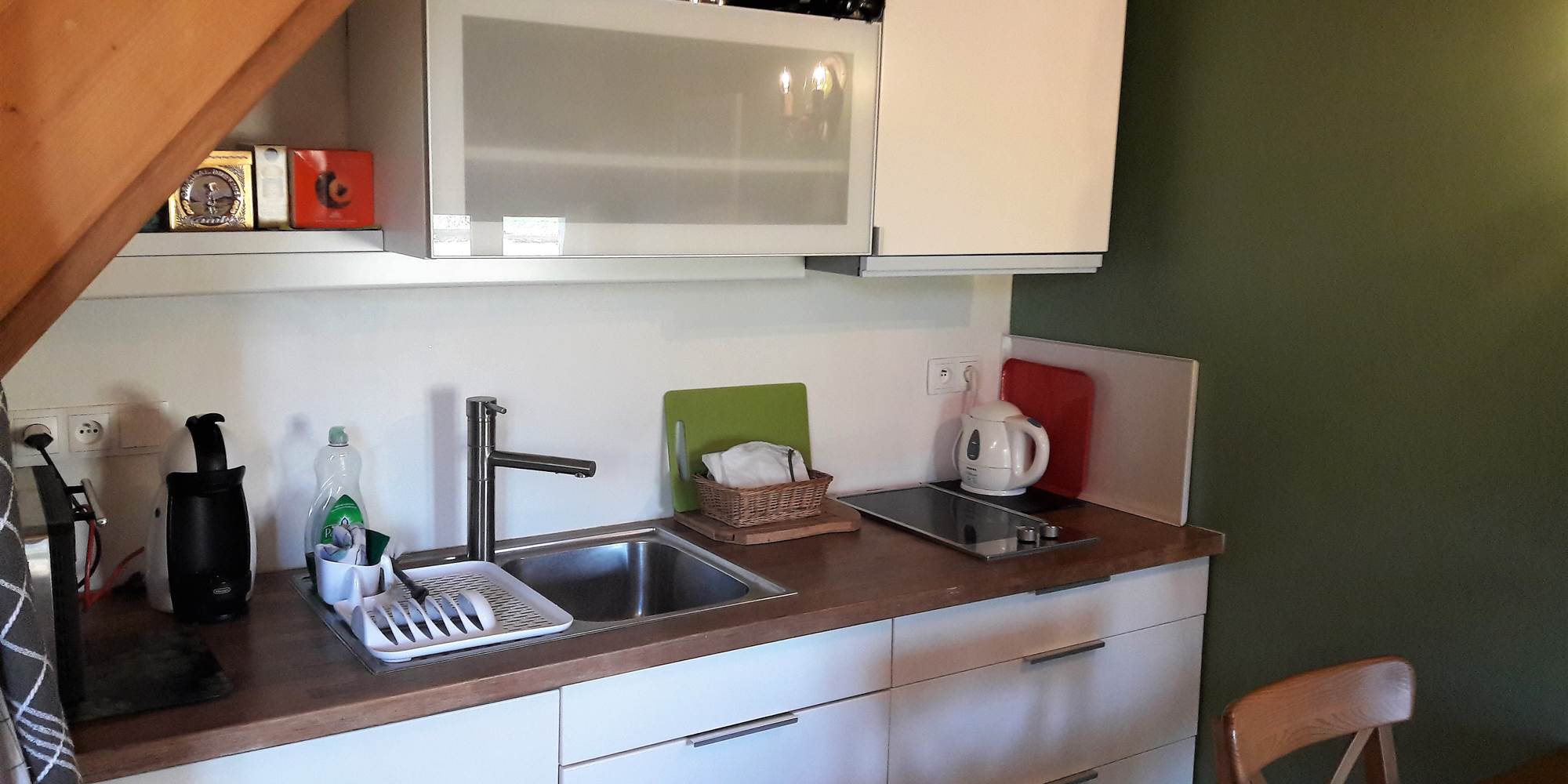 Coin cuisine bien aménagé