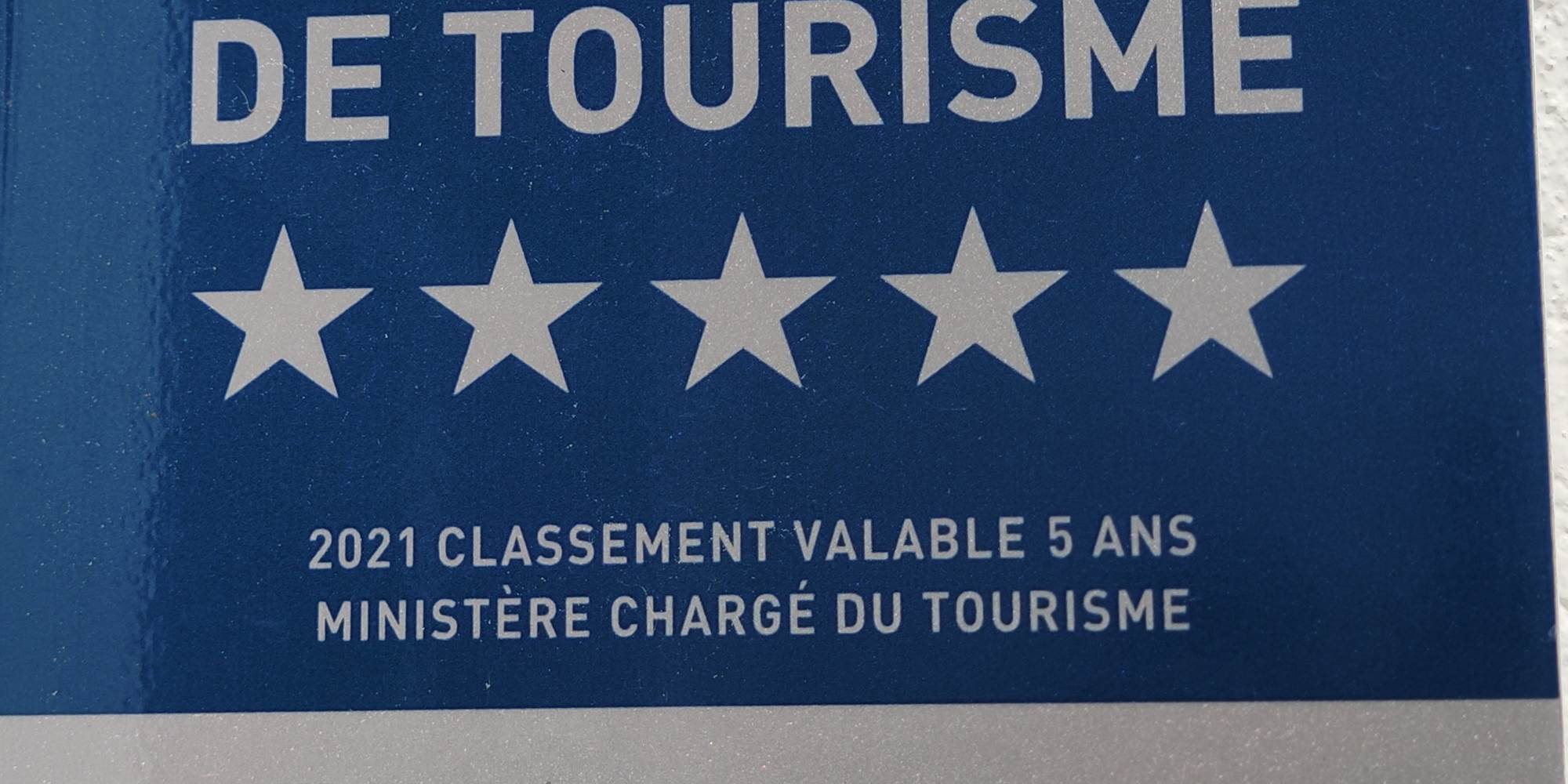 5* Classement Meublé de Tourisme