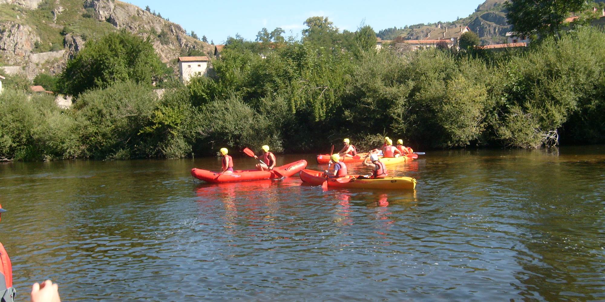 Canoë kayak dans les gorges de l'Allier