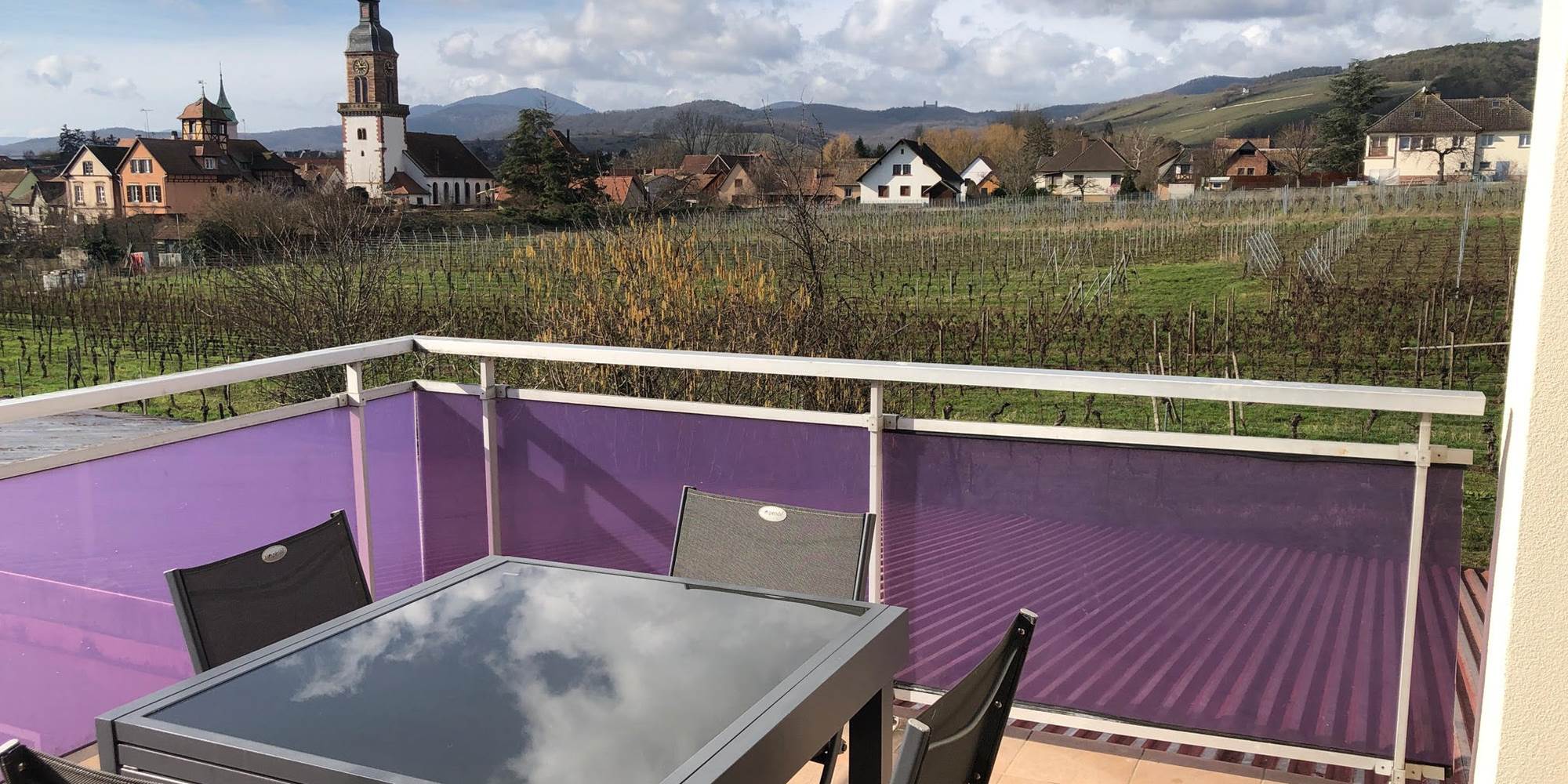 terrasse privative avec vue