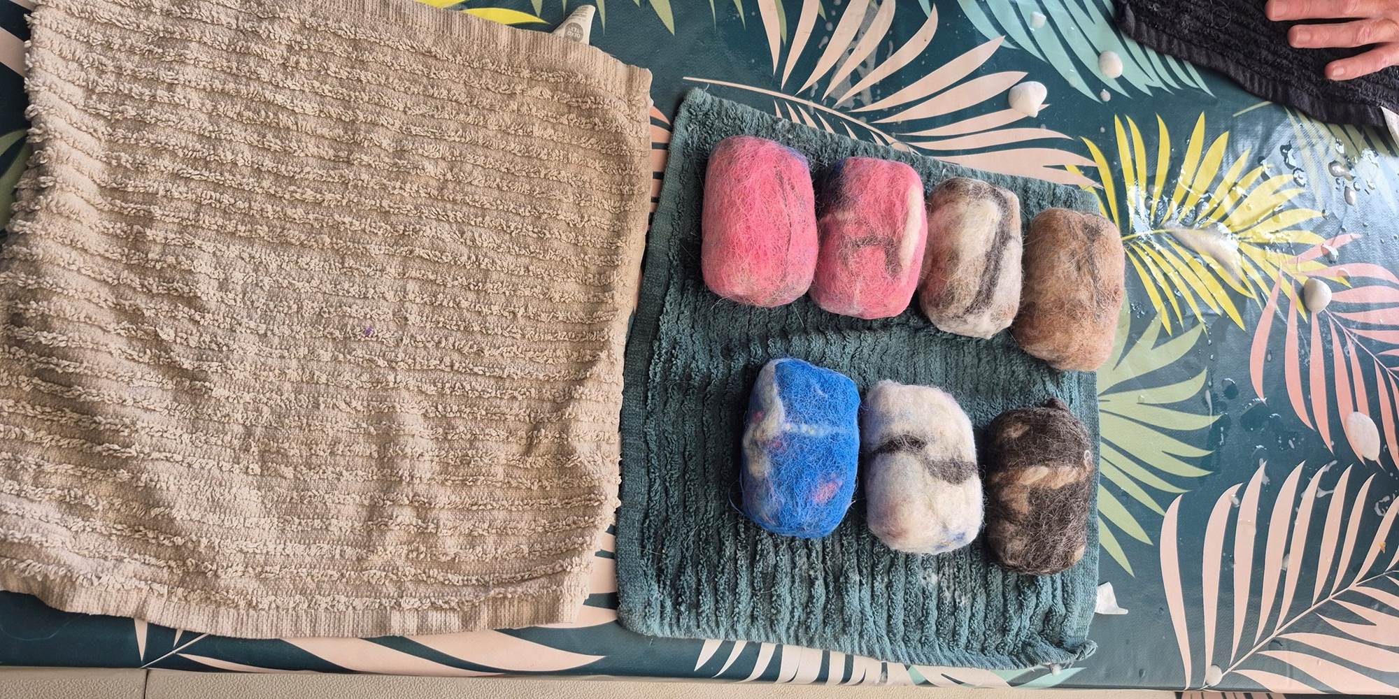 savon feutré à la laine