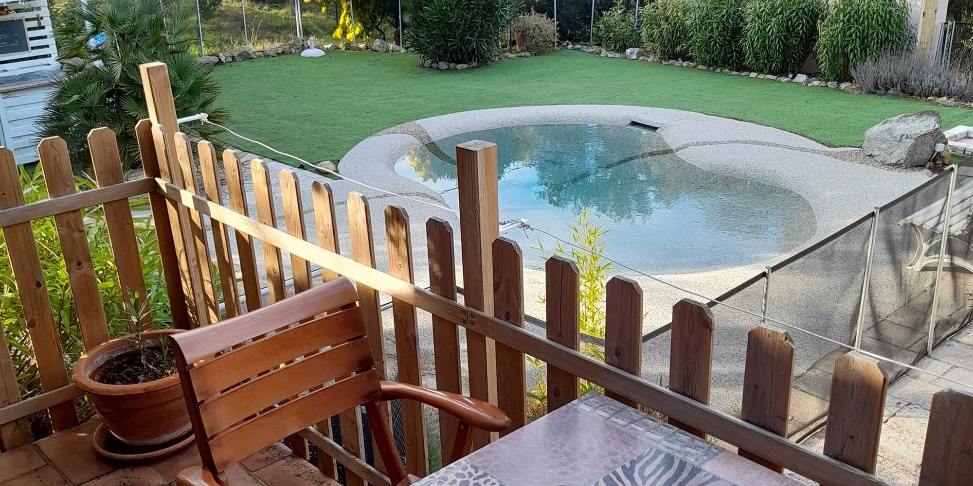 terrasse vue lagon
