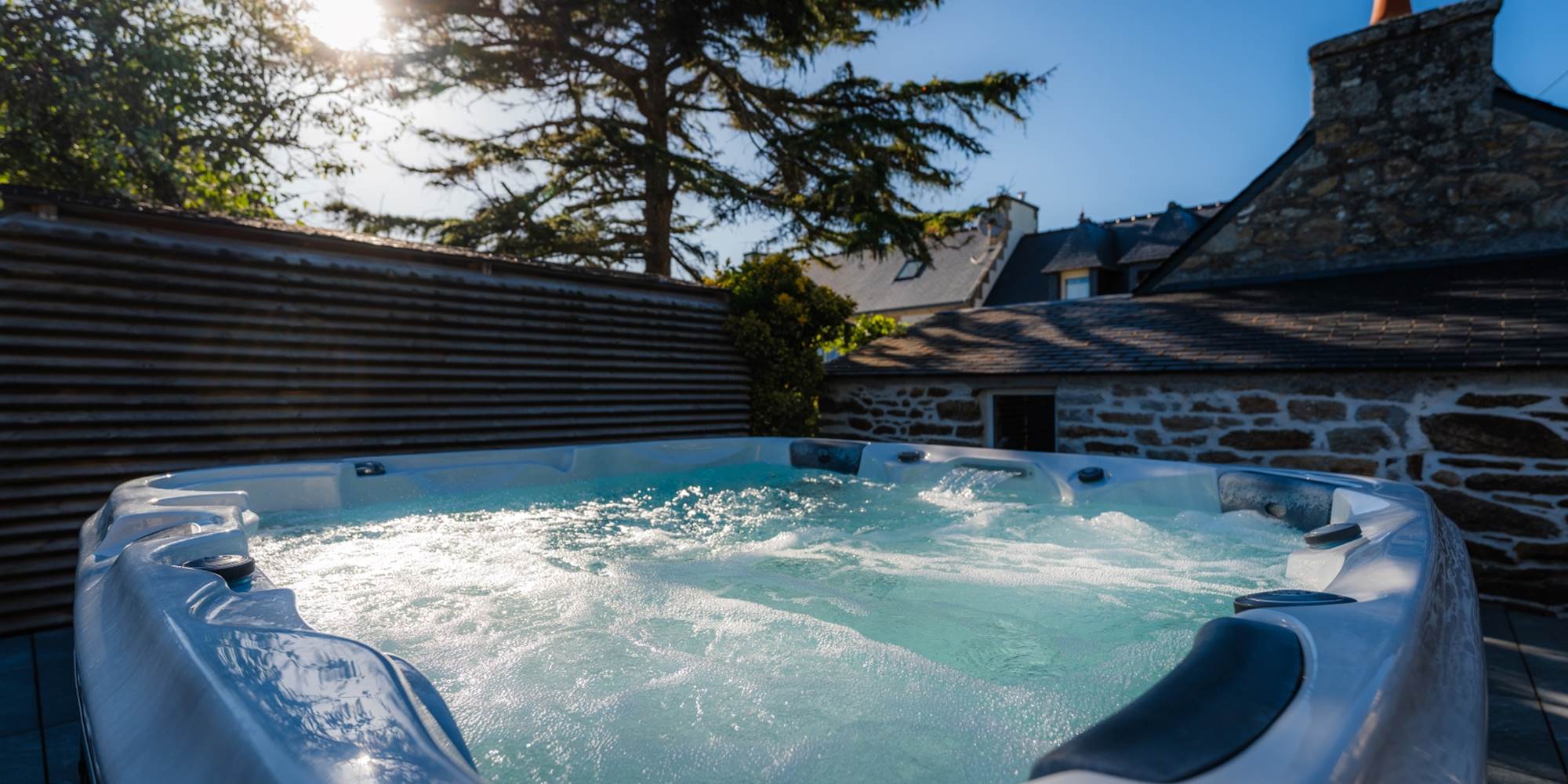 Le coin spa extérieur