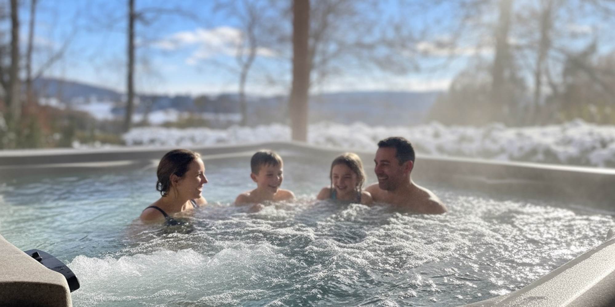 Spa privatif chauffé à 38°C