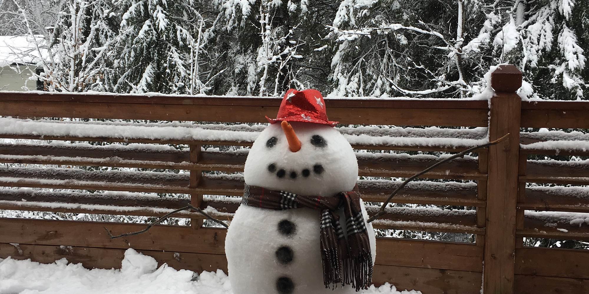 notre bonhomme de neige