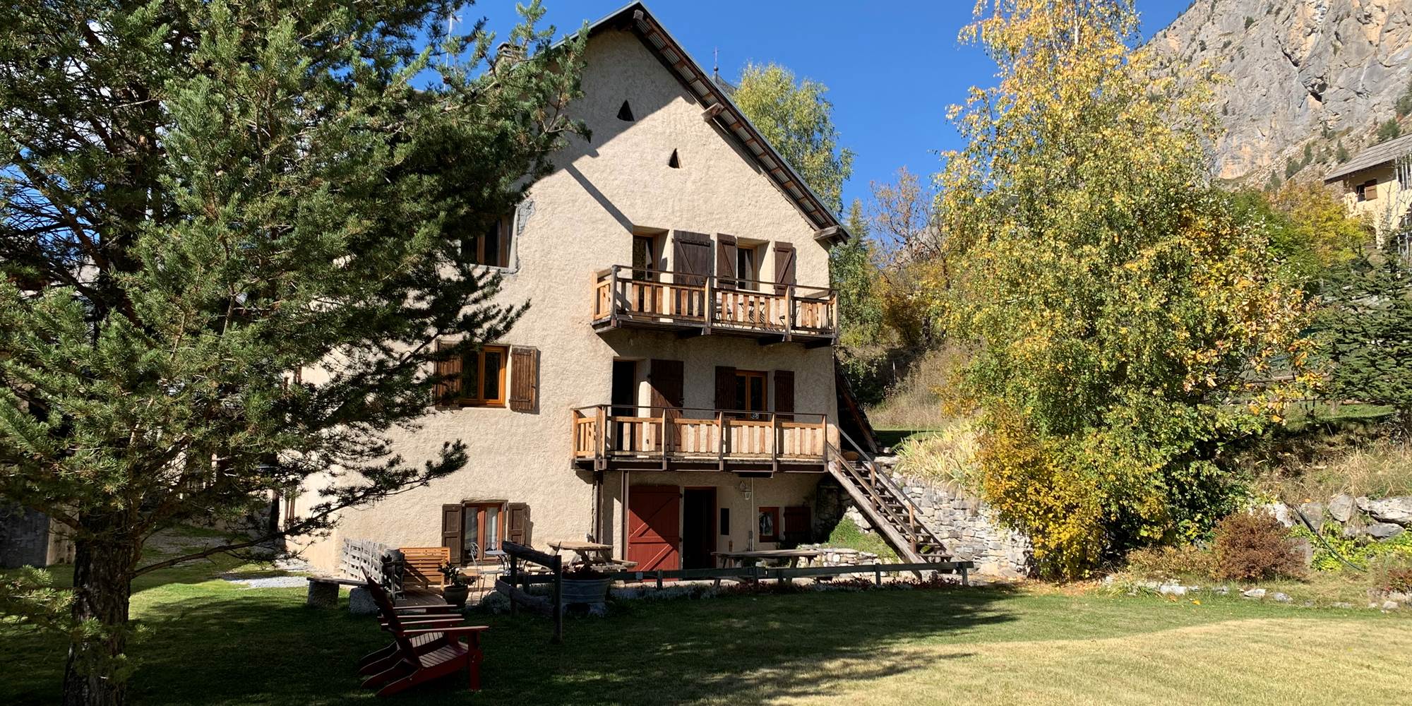 Une ancienne ferme rénovée.