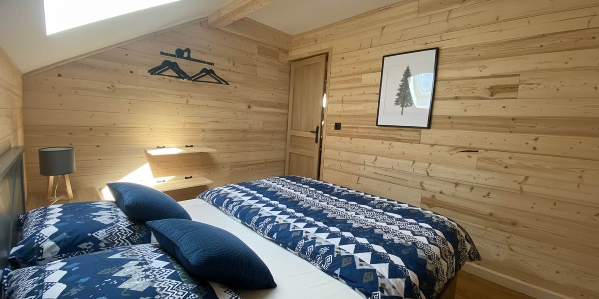 Chambre parentale à l'étage