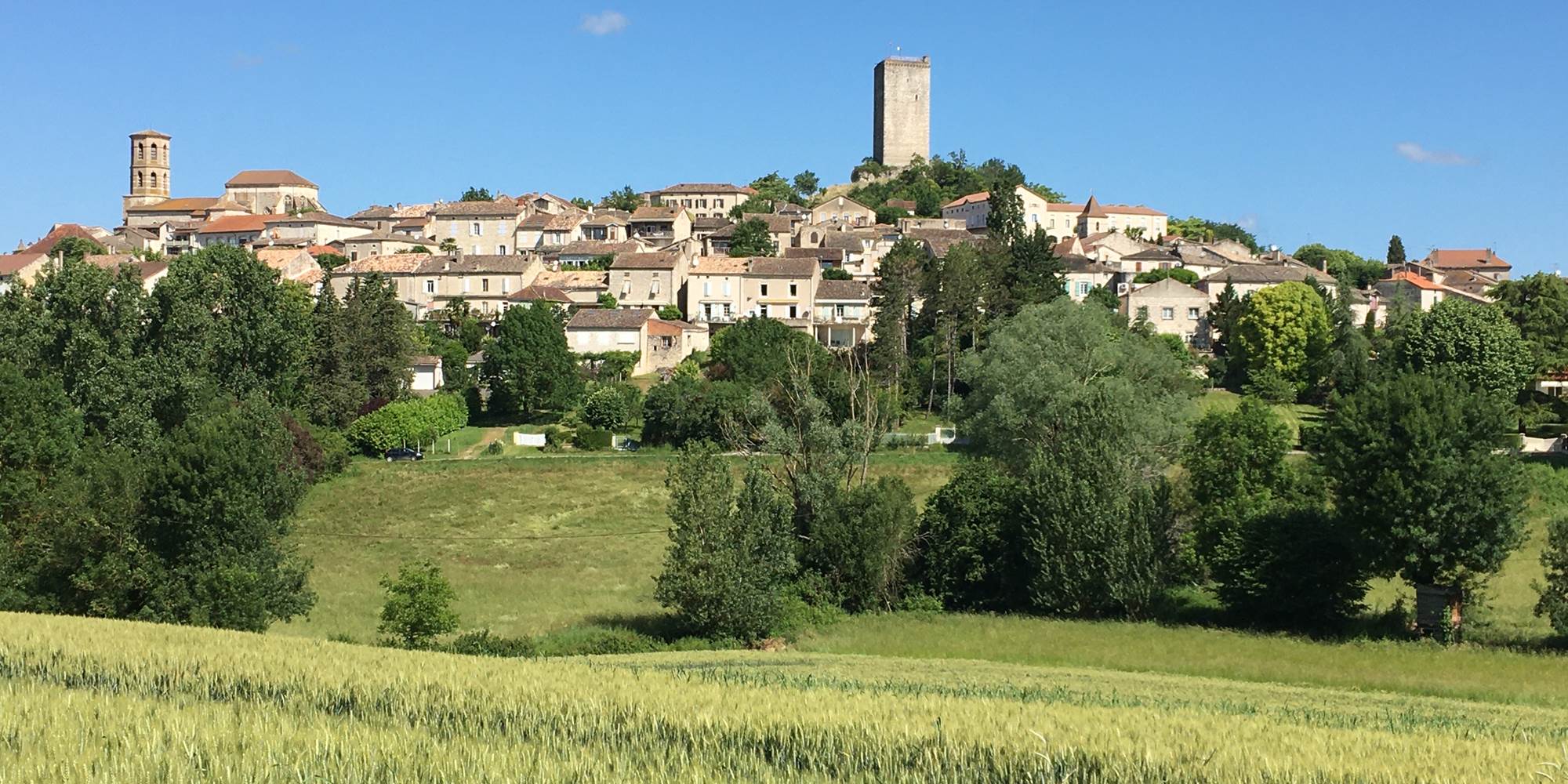 Le célèbre village médiéval de Montcuq
