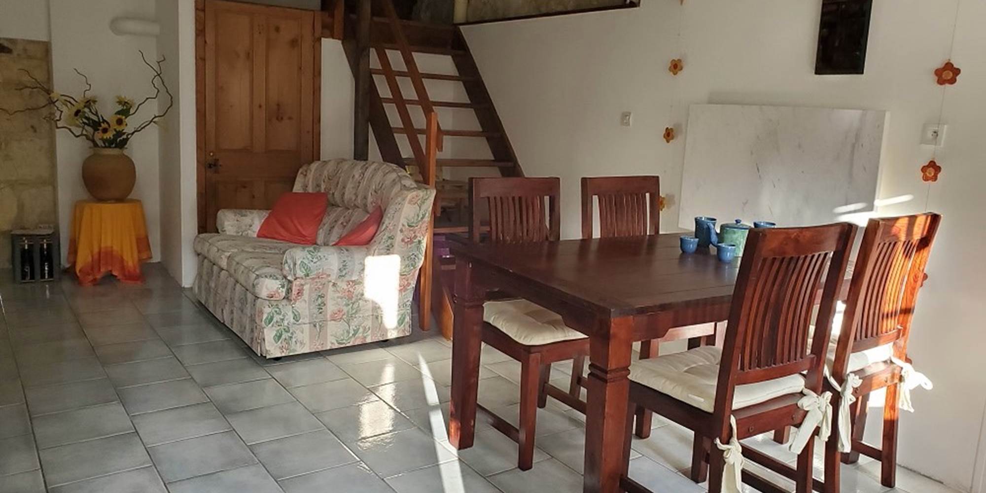 Gîte Coquelicot - Cuisine avec coin salon