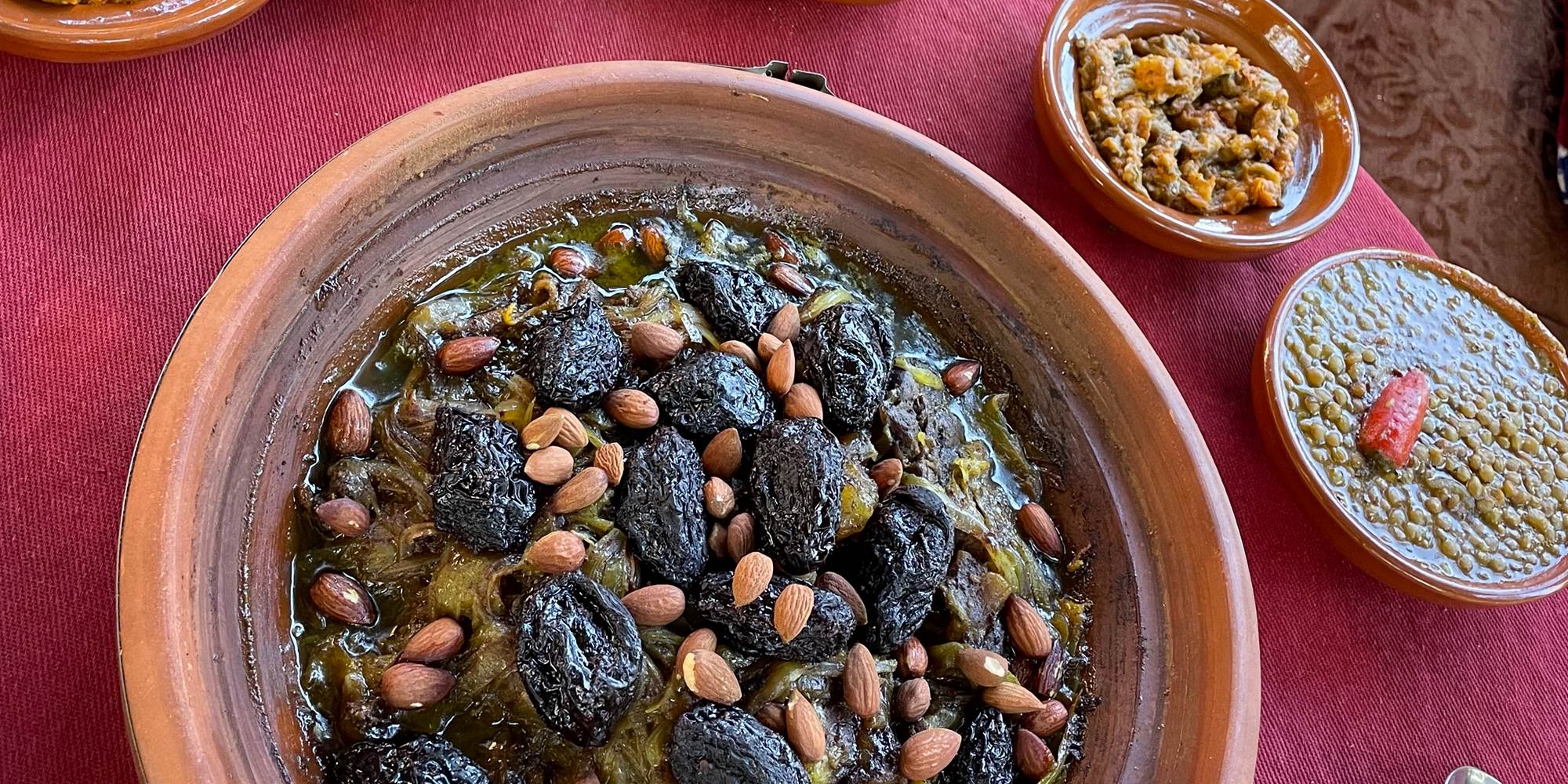 Authentic moroccan lunch at the Ecofarm Agadir