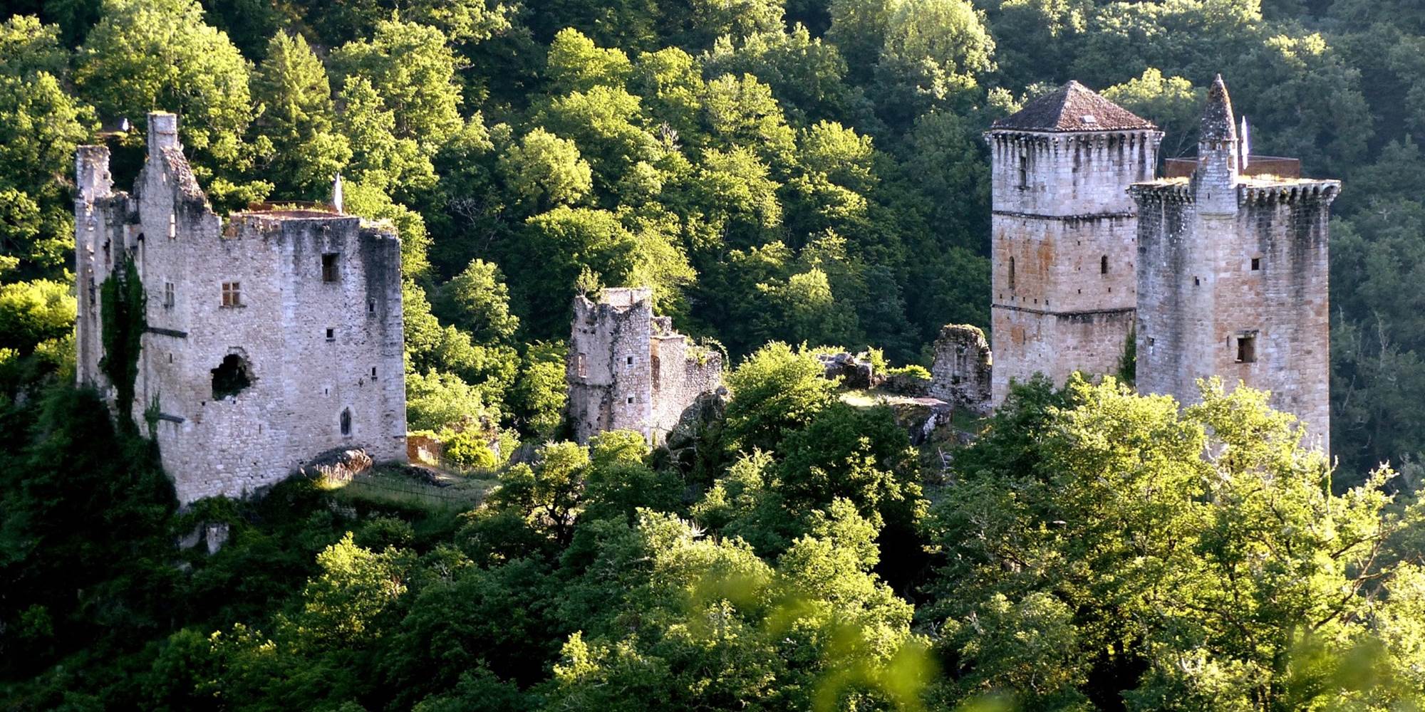 Les Tours de Merle - vue depuis le Rocher du Sanglier - B.B