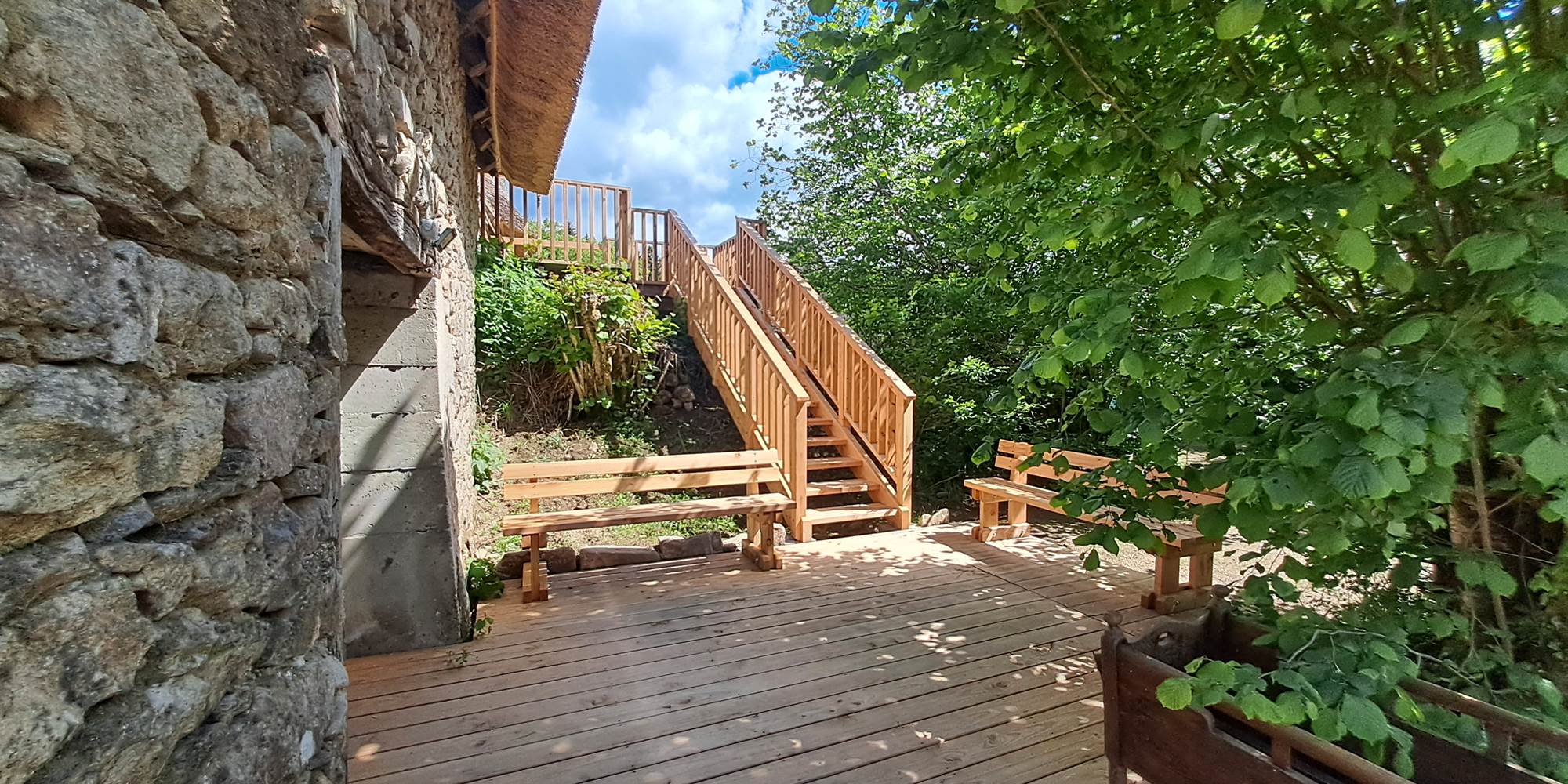 liaison extérieure terrasse