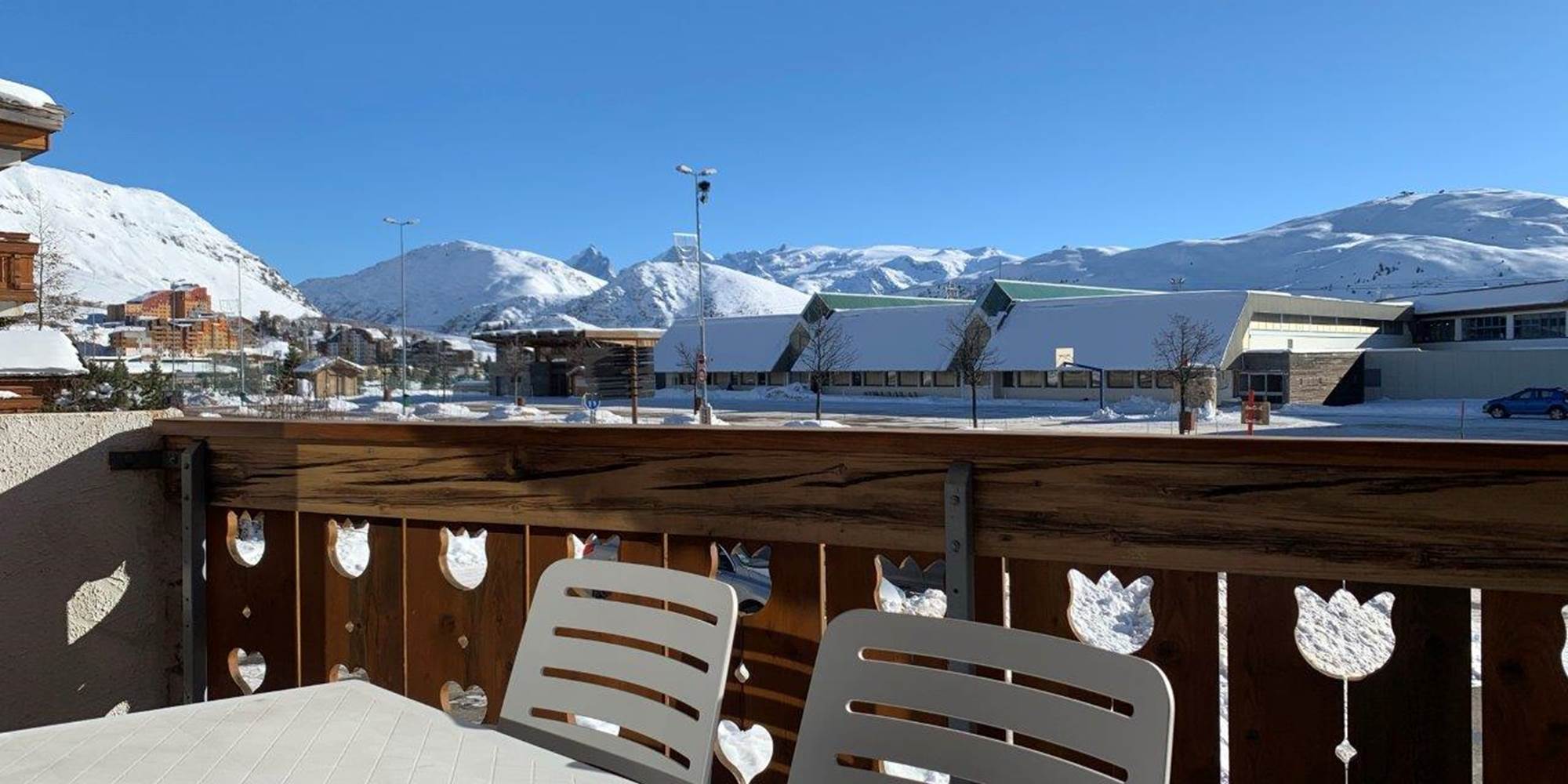 Balcon appartement 6 personnes 1er étage