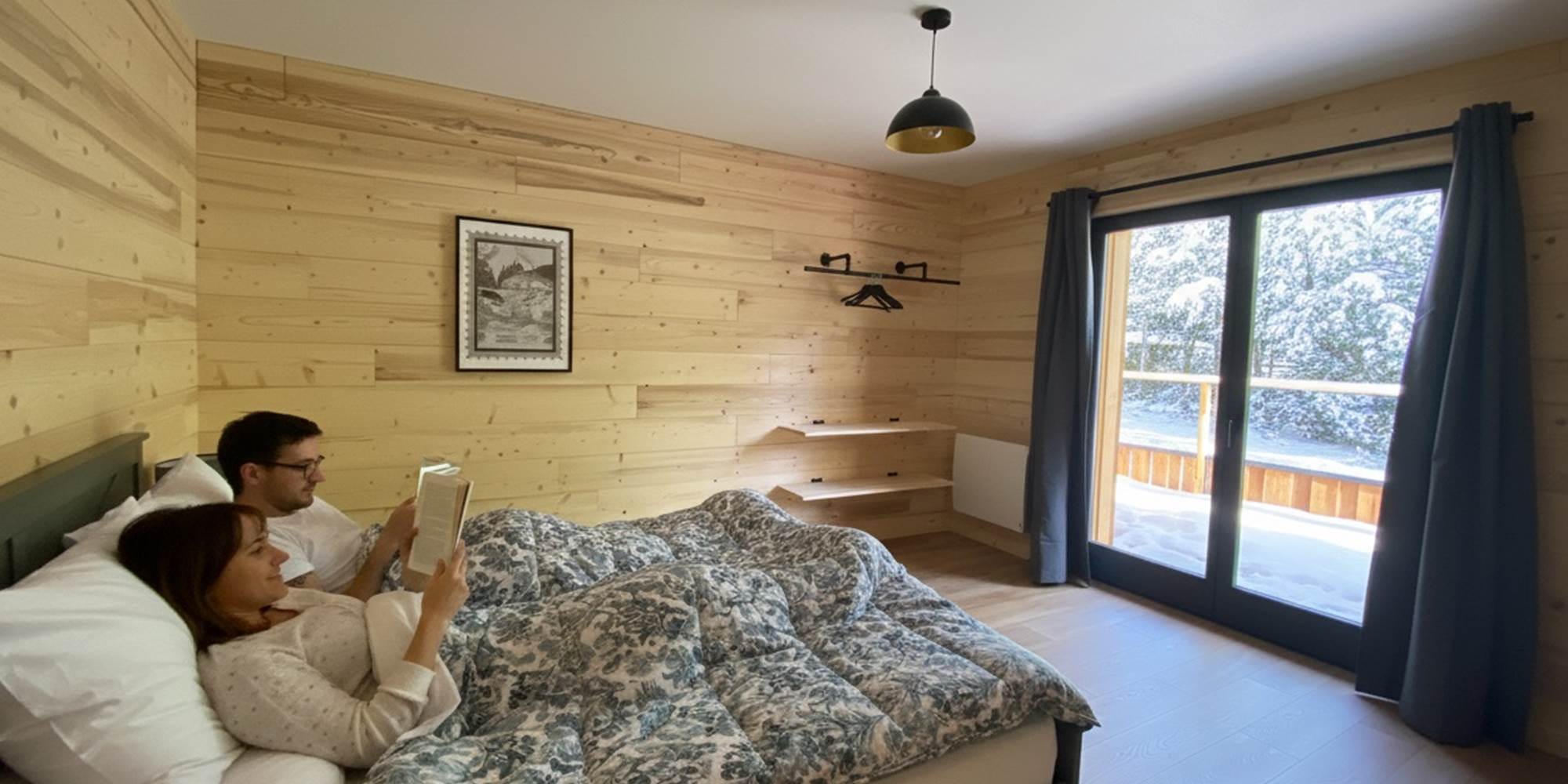 Chambre parentale avec accès terrasse