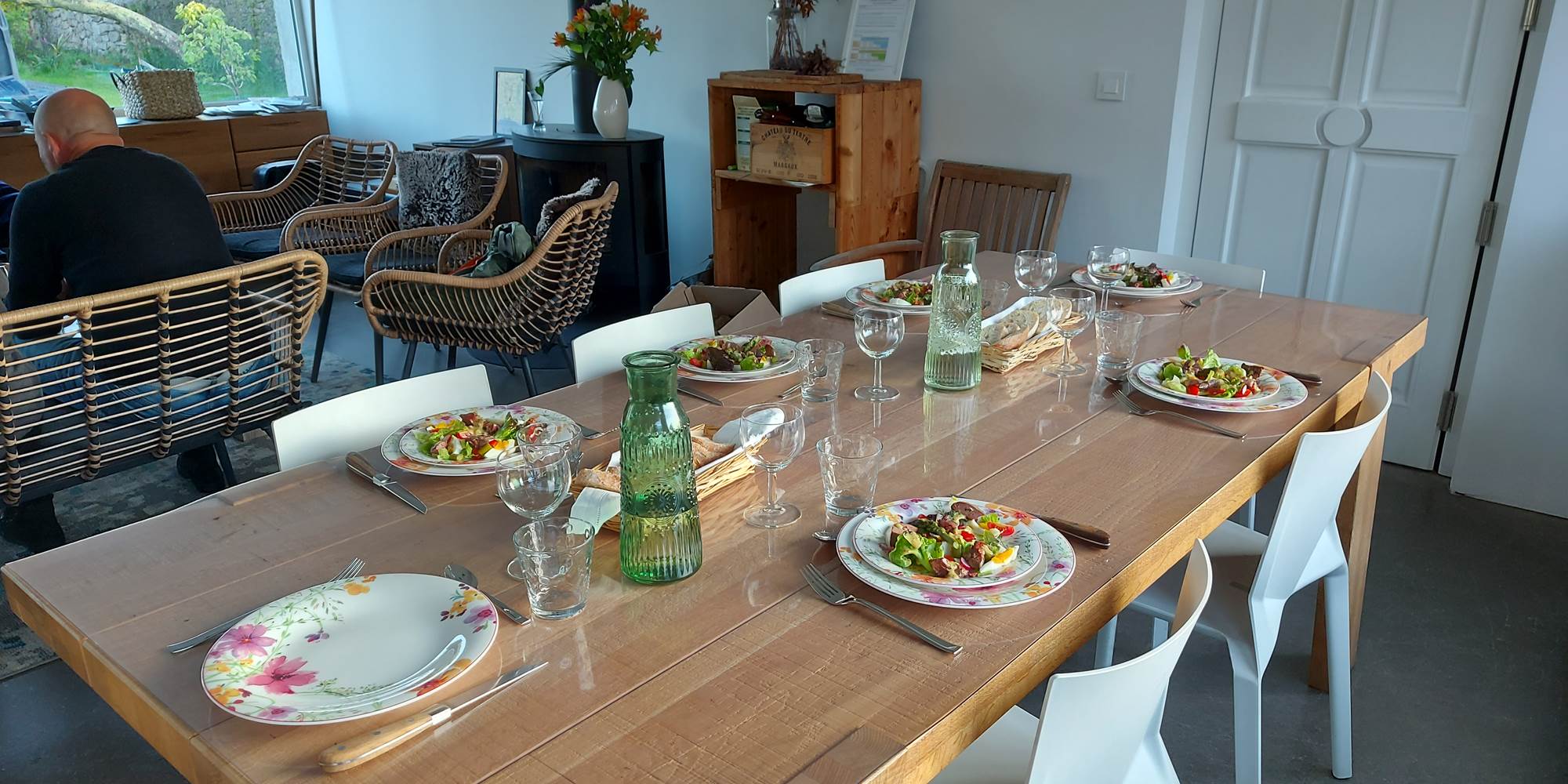 Le diner à la table d'hôtes