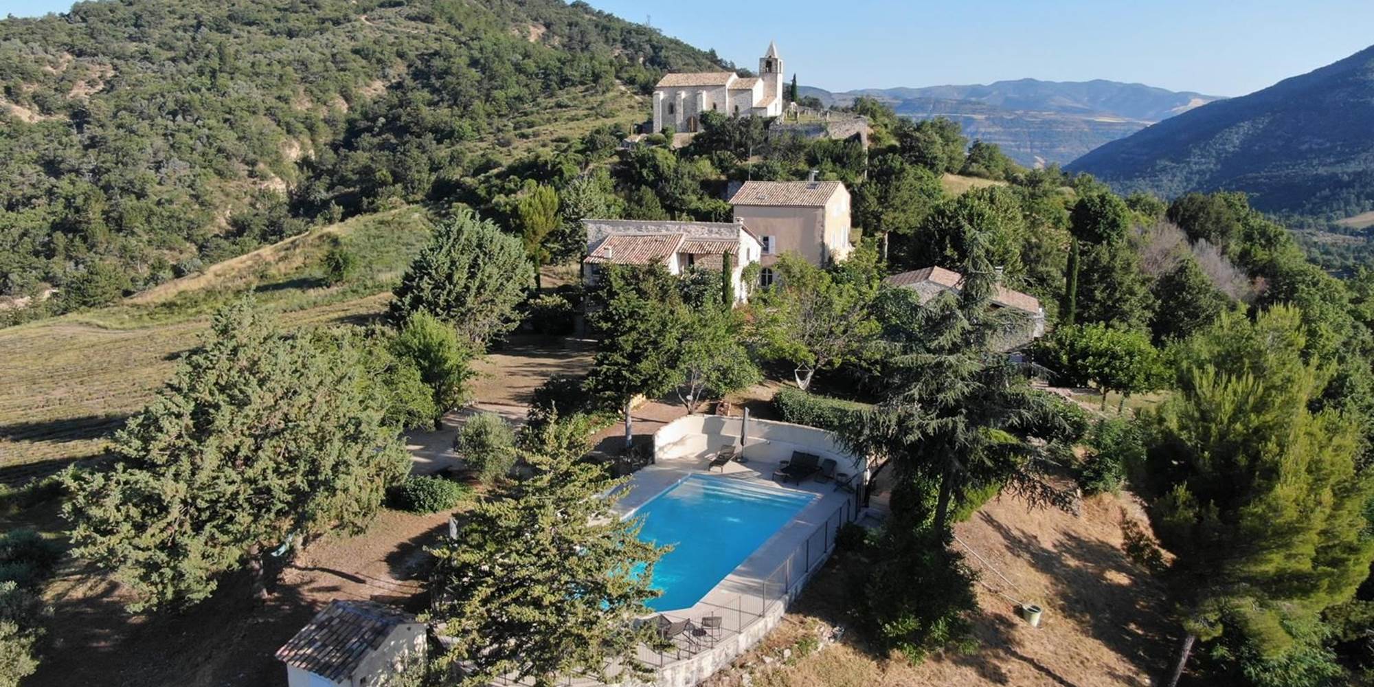 Vue aérienne du domaine