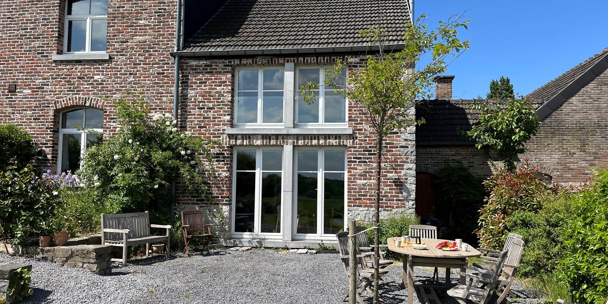 Gîte les 3 Bilobas vue côté jardin