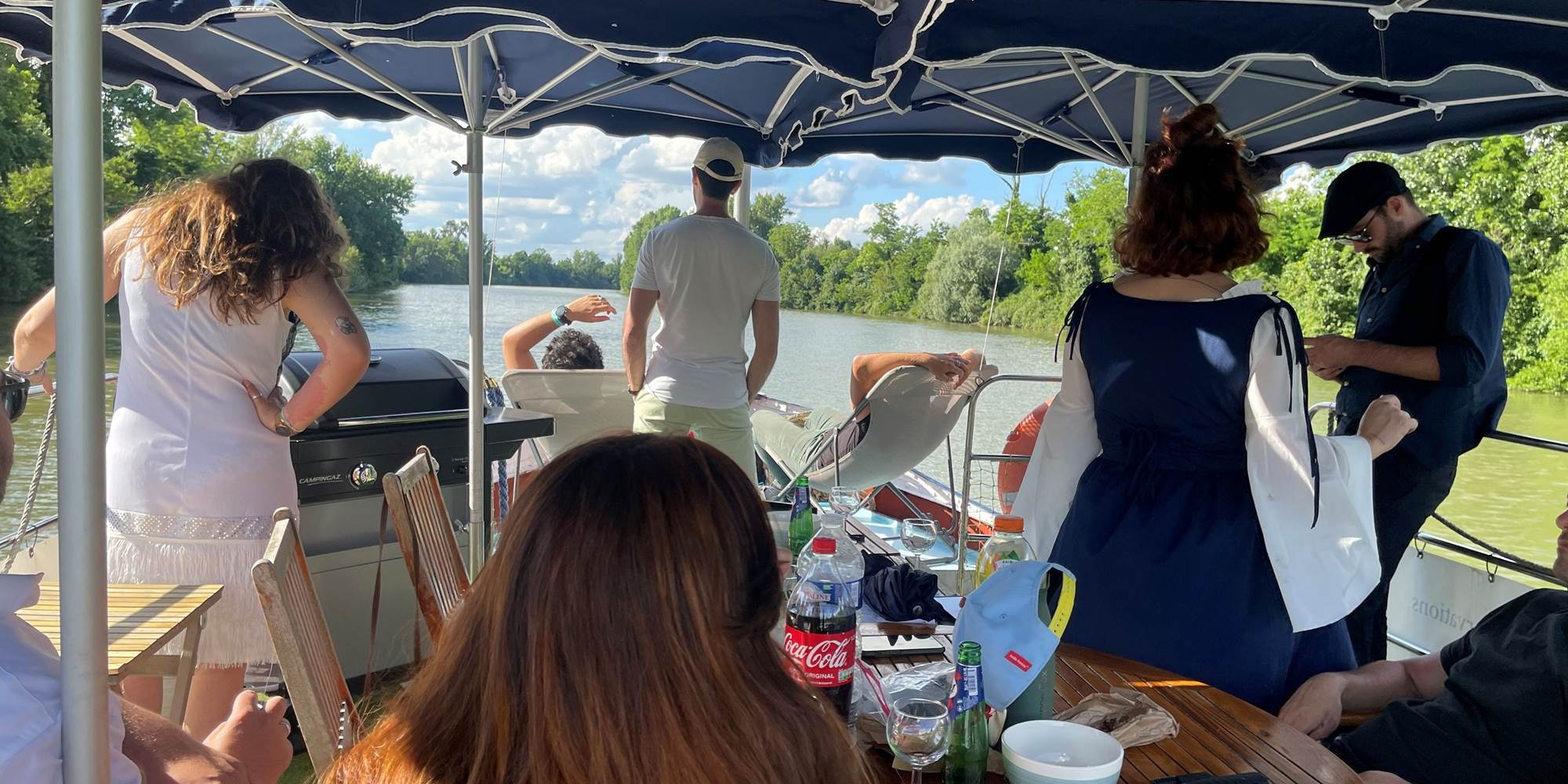 Navigation apéritive, Pont Soleil de la Péniche Gaïa