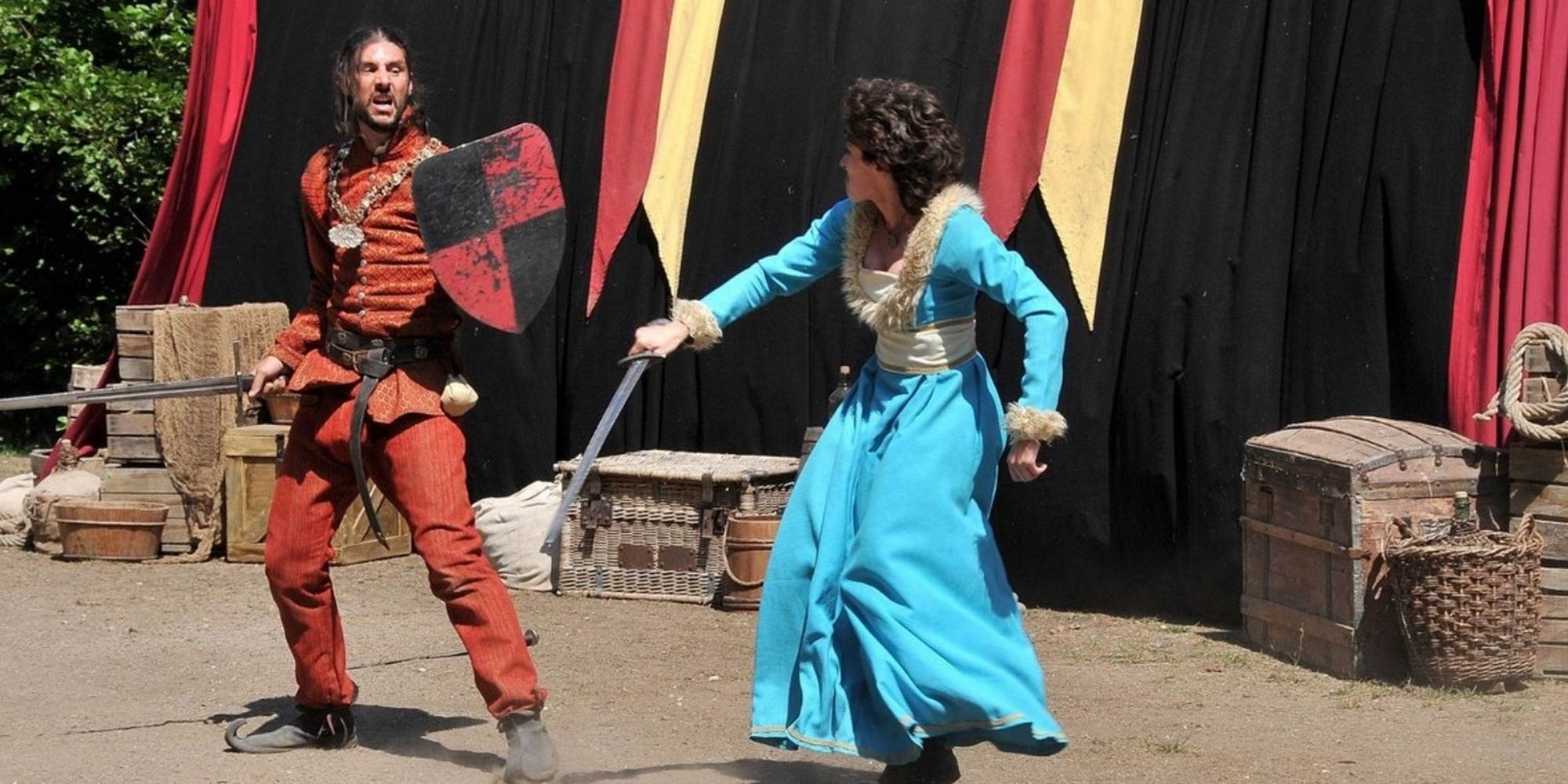 spectacle médiéval aux Tours de Merle - B.B