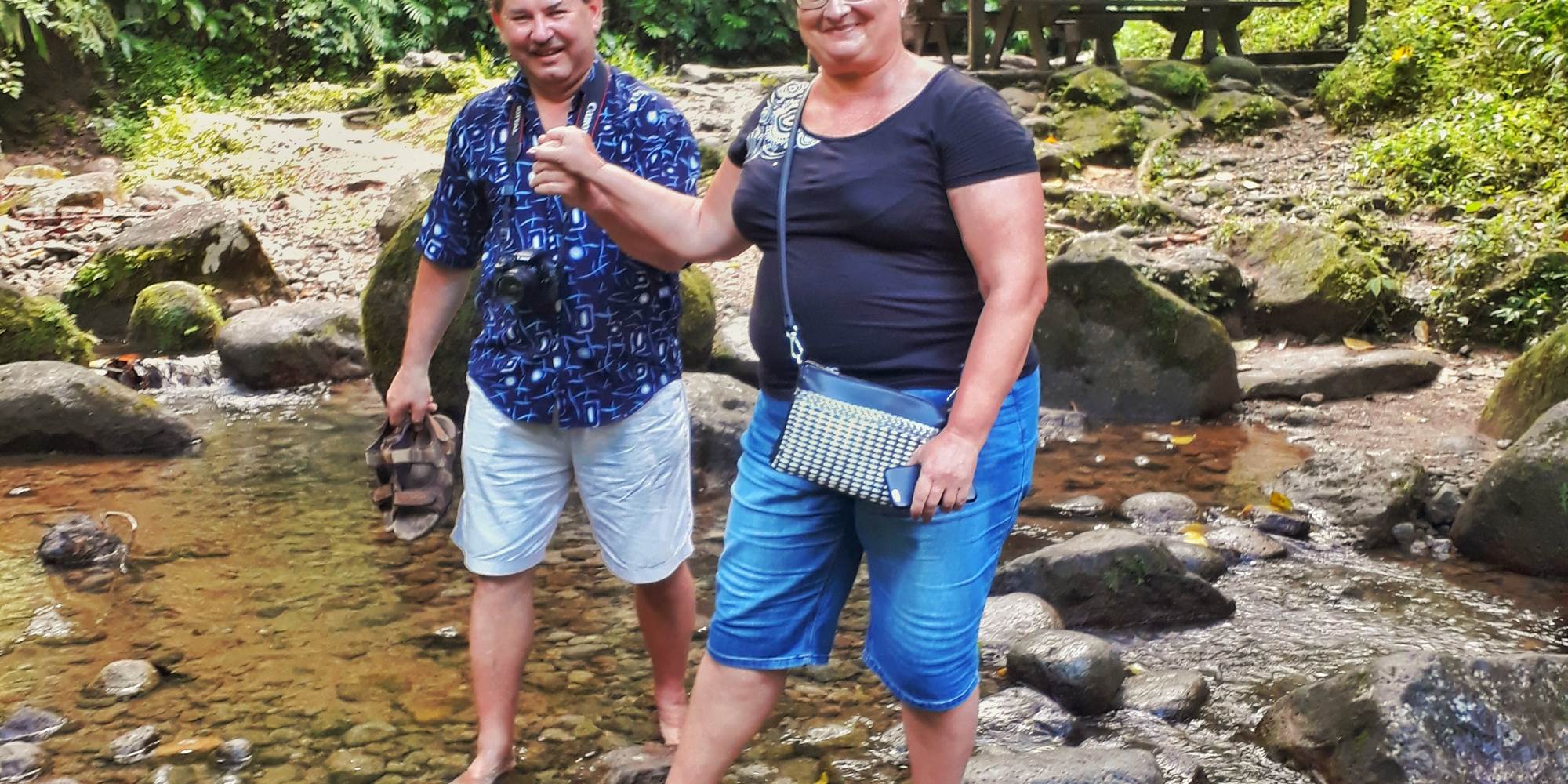 Rivière Saut Gendarme -  visite excursion gourmande Pile et Face