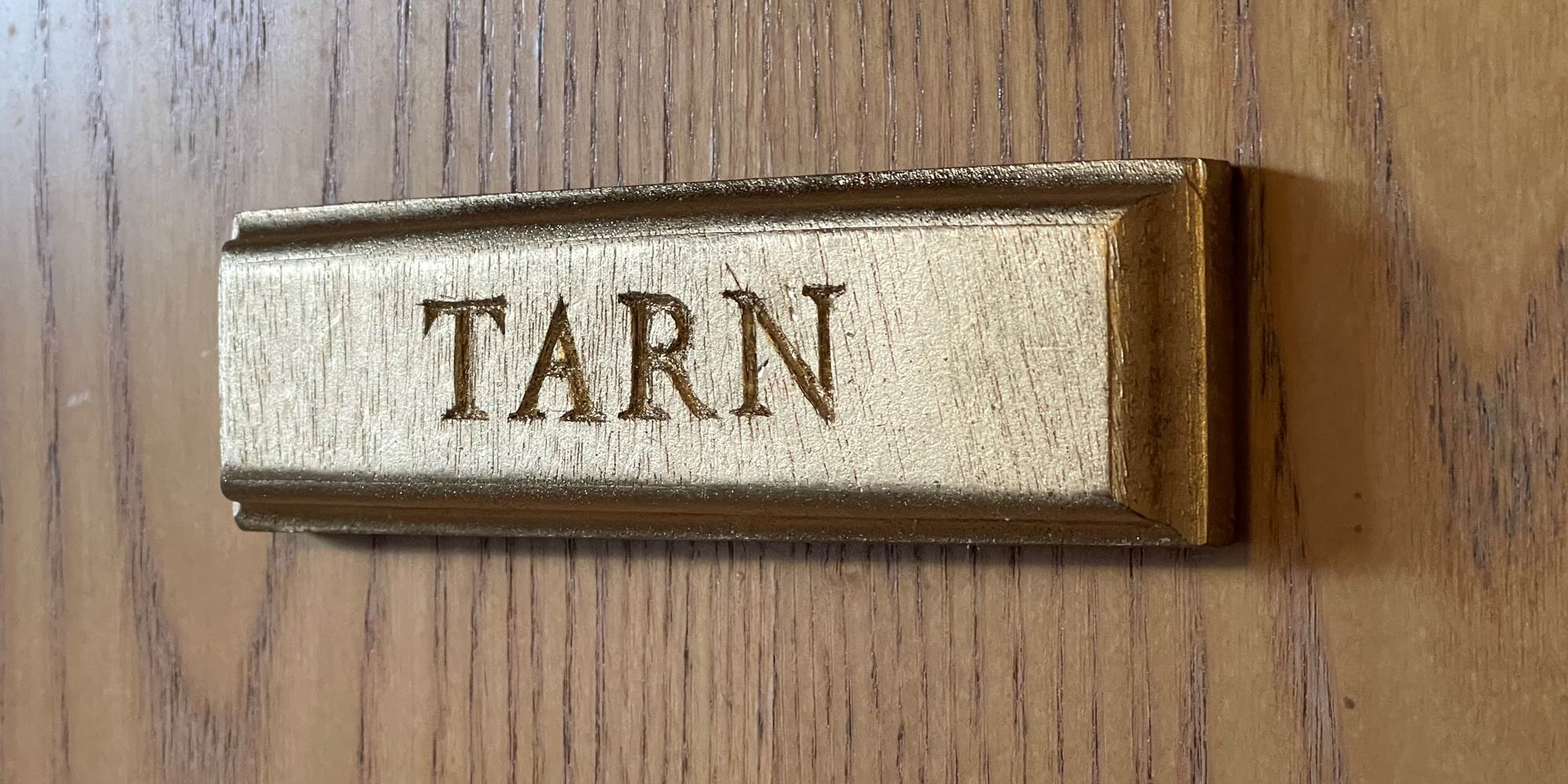 Plaque de porte Cabine Tarn Péniche Hôtel Gaïa