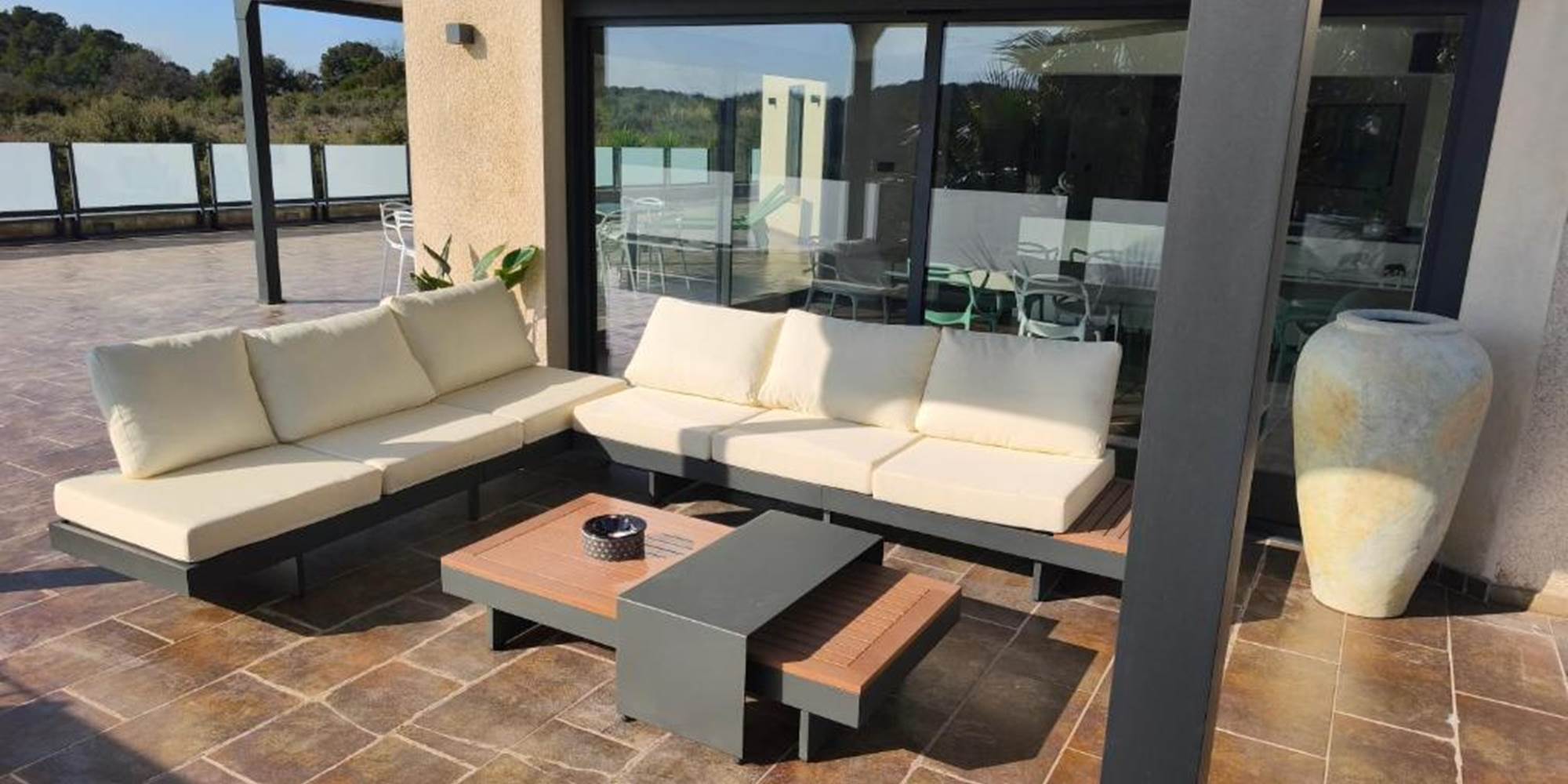 Salon extérieur privé