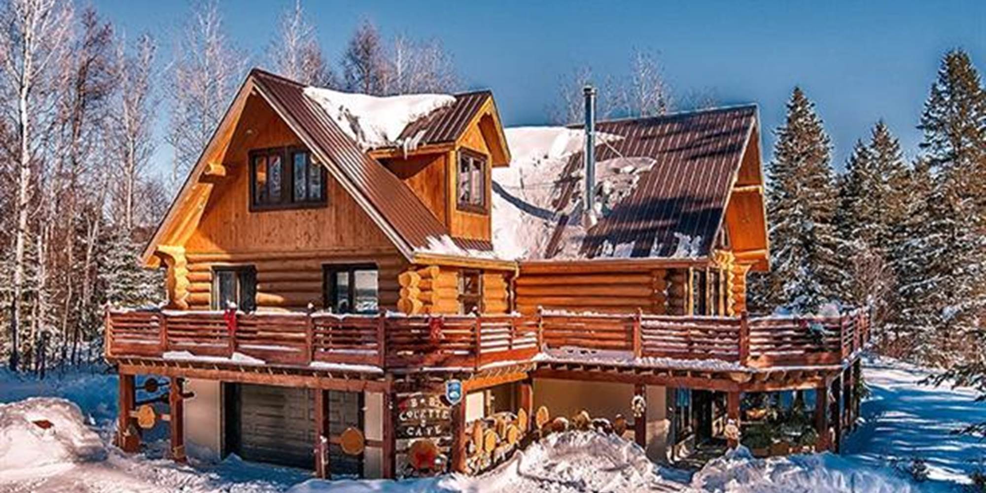 notre chalet l'hiver